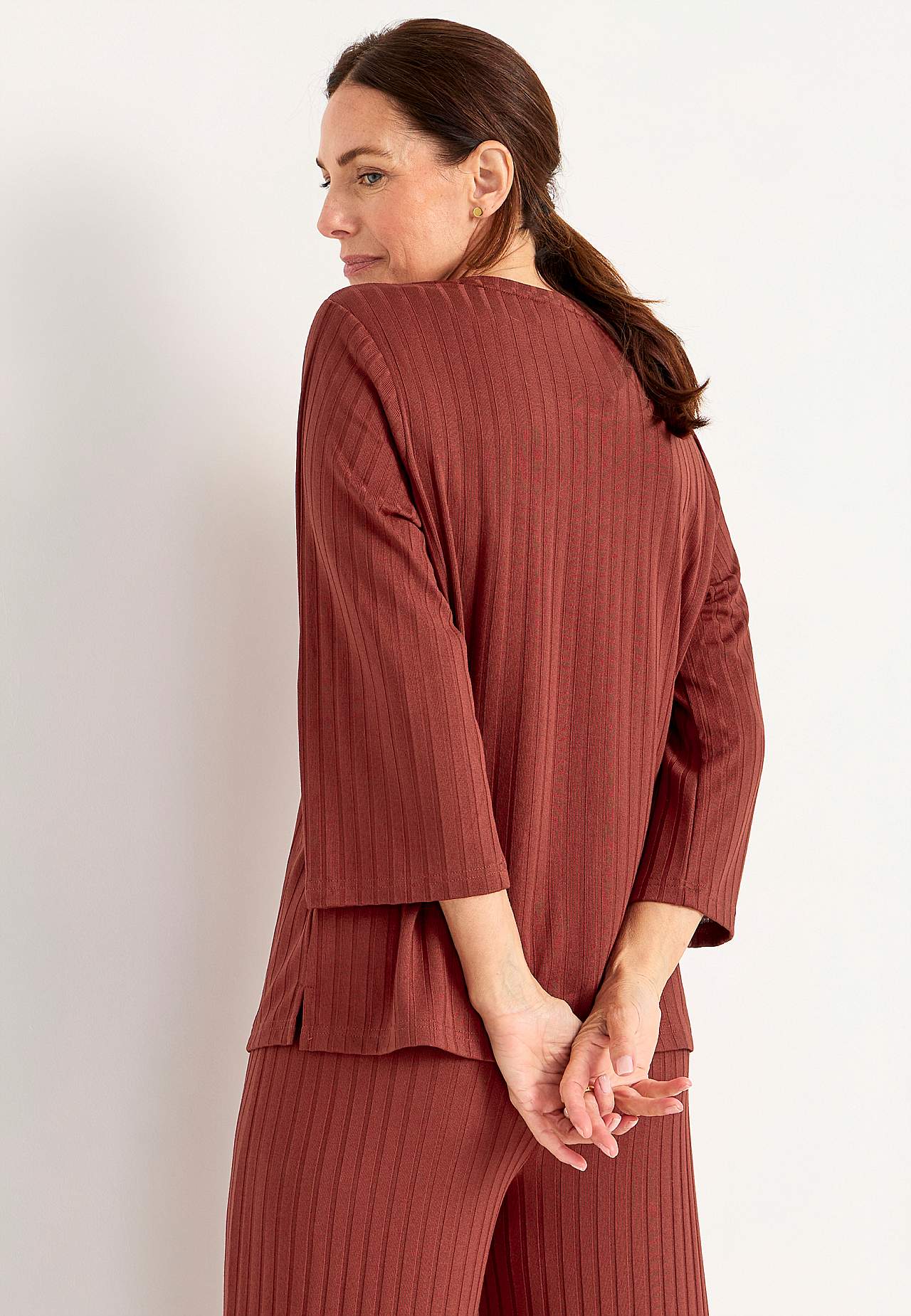 Jersey top with buttons