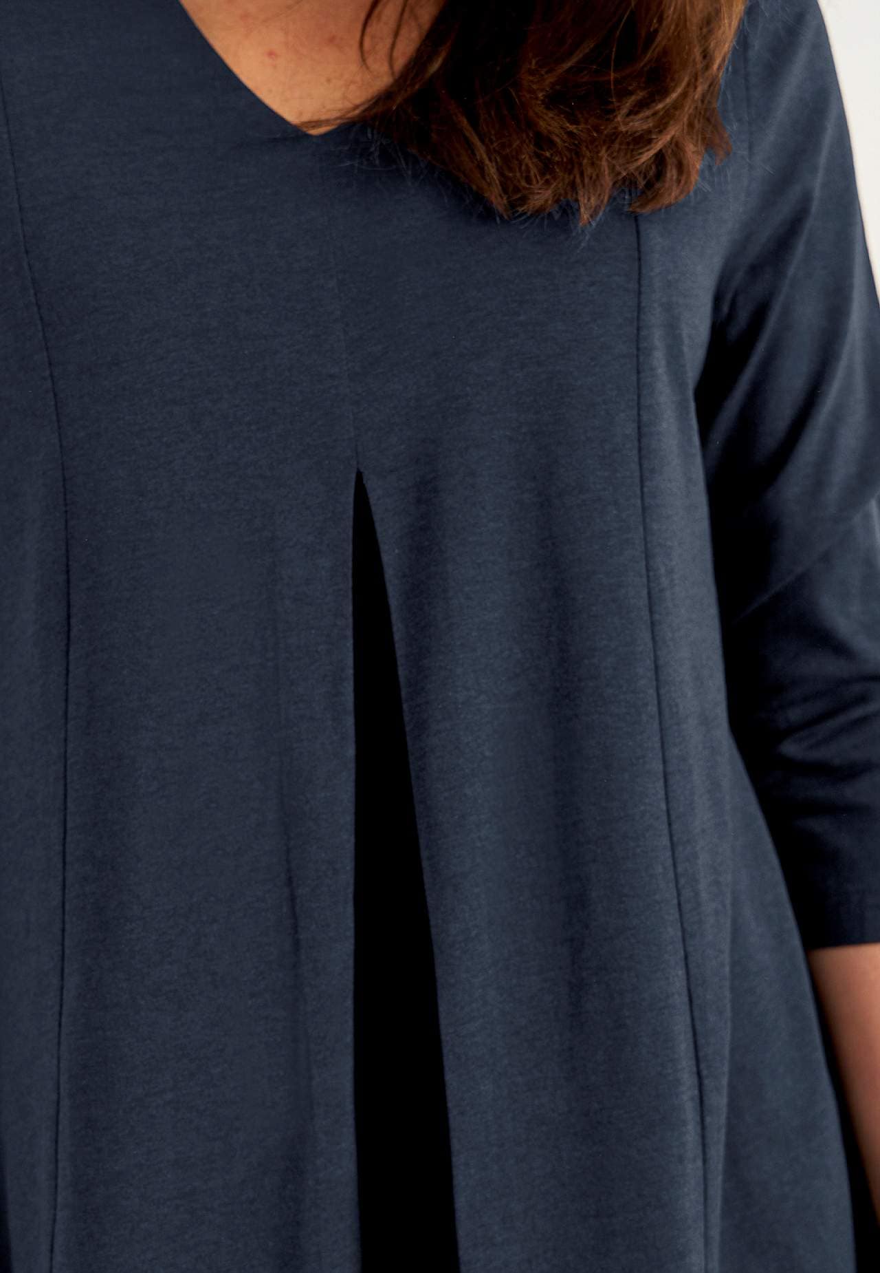 Jersey tuniq with crease detail