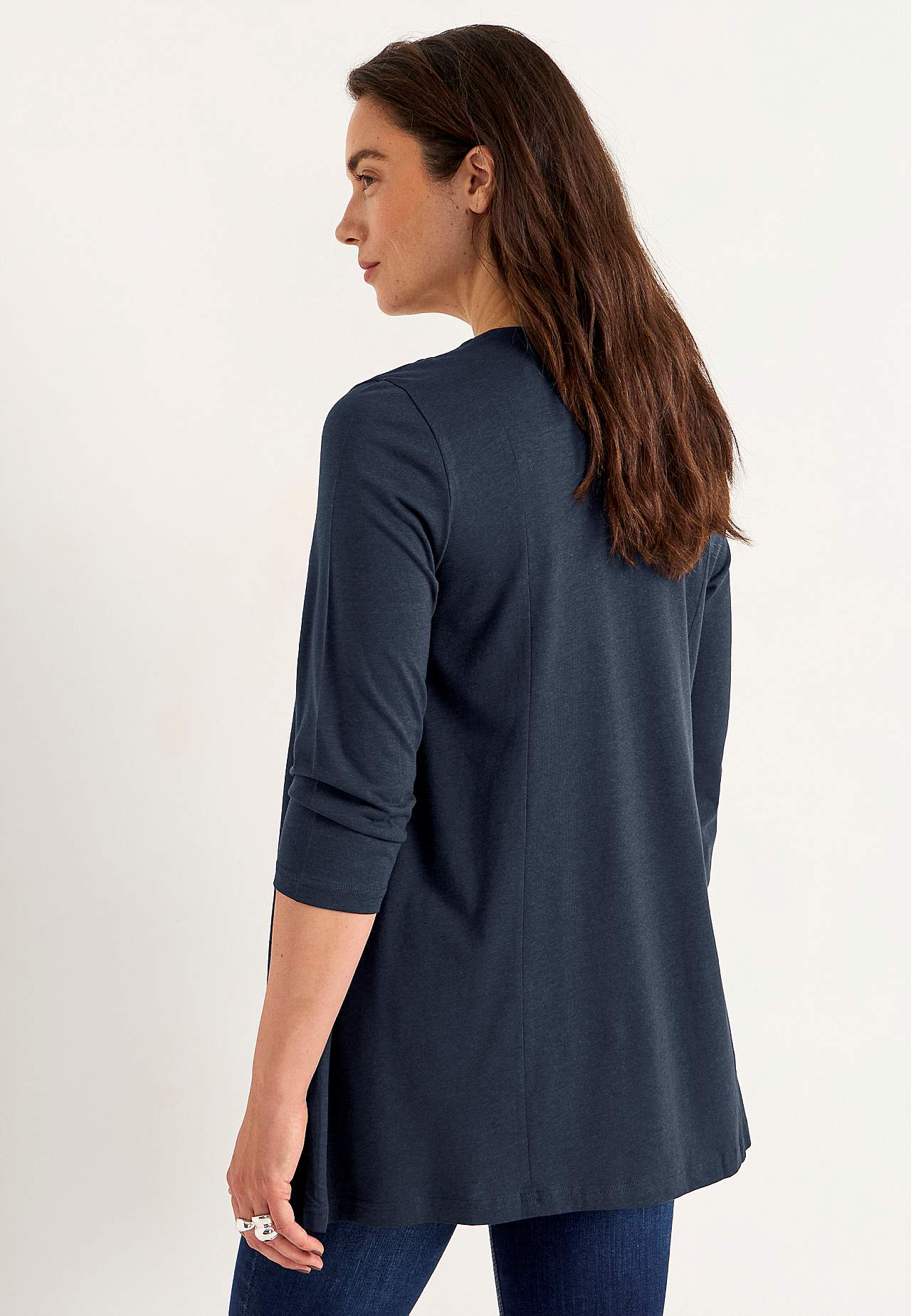Jersey tuniq with crease detail