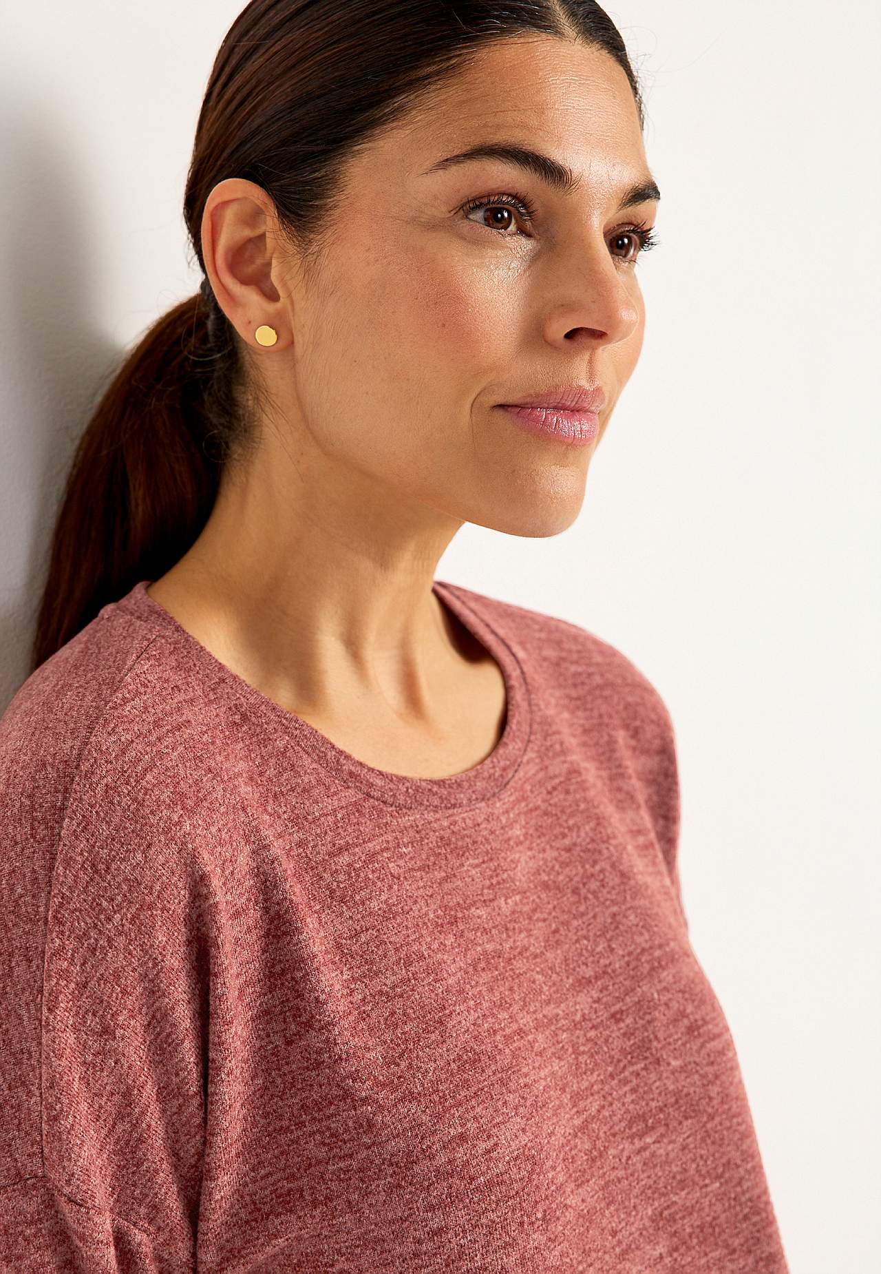 Super soft, long-sleeved jersey top