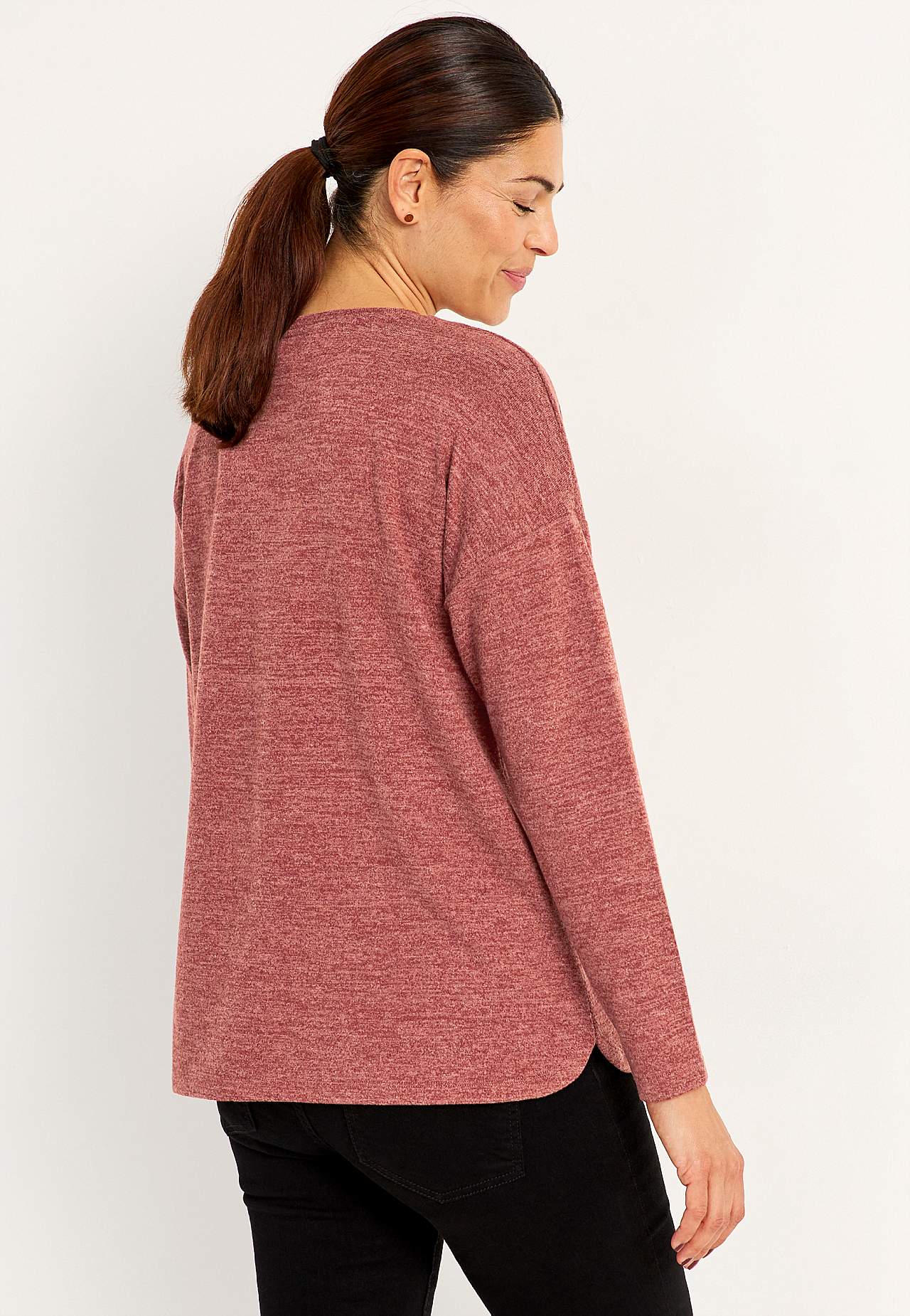 Super soft, long-sleeved jersey top