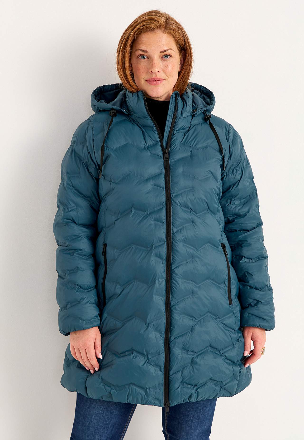 Jacket with down feel