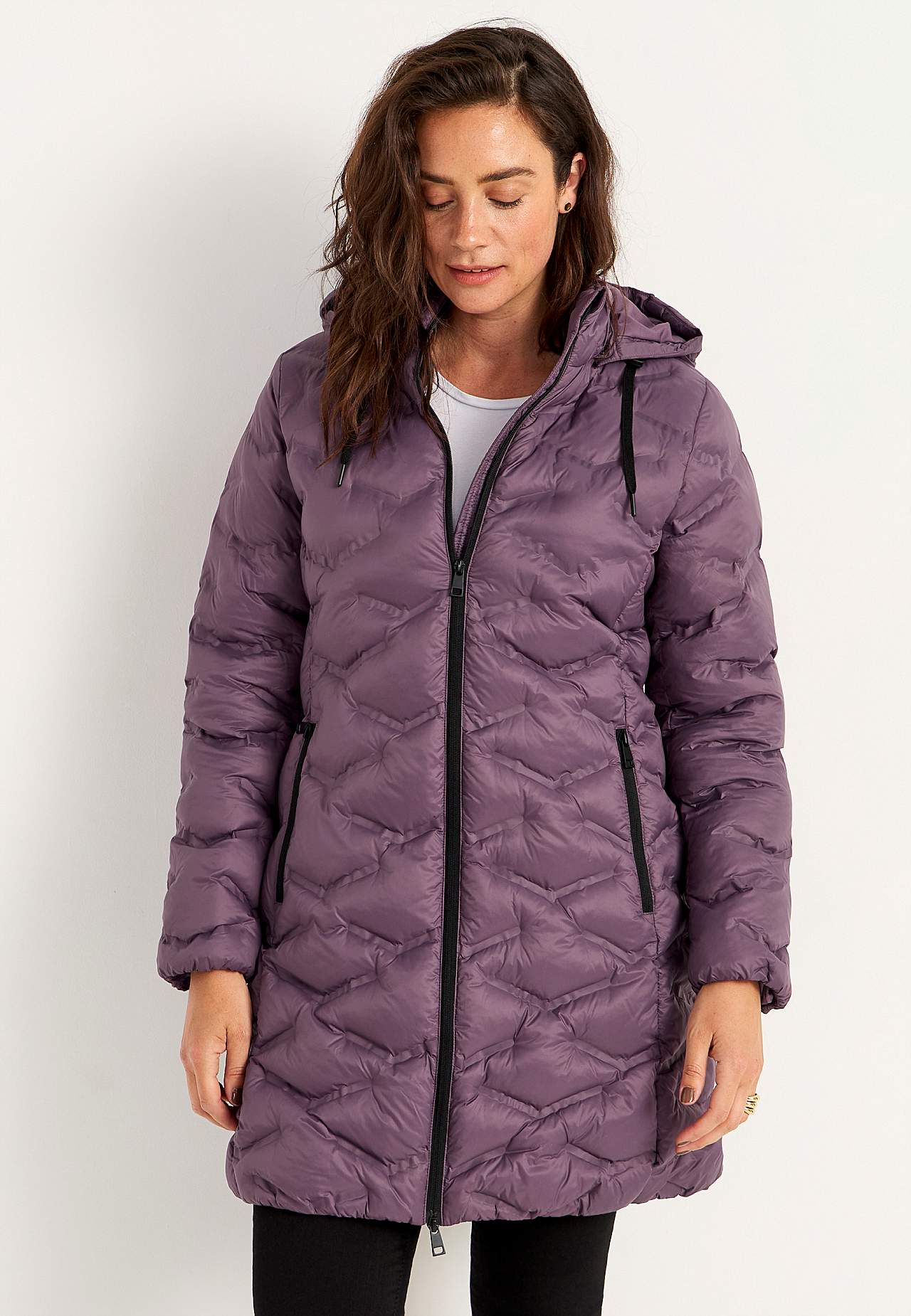 Jacket with down feel