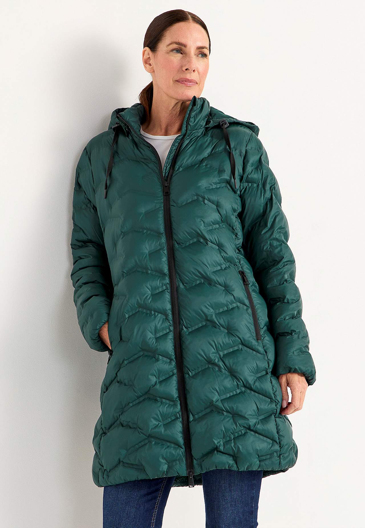 Jacket with down feel