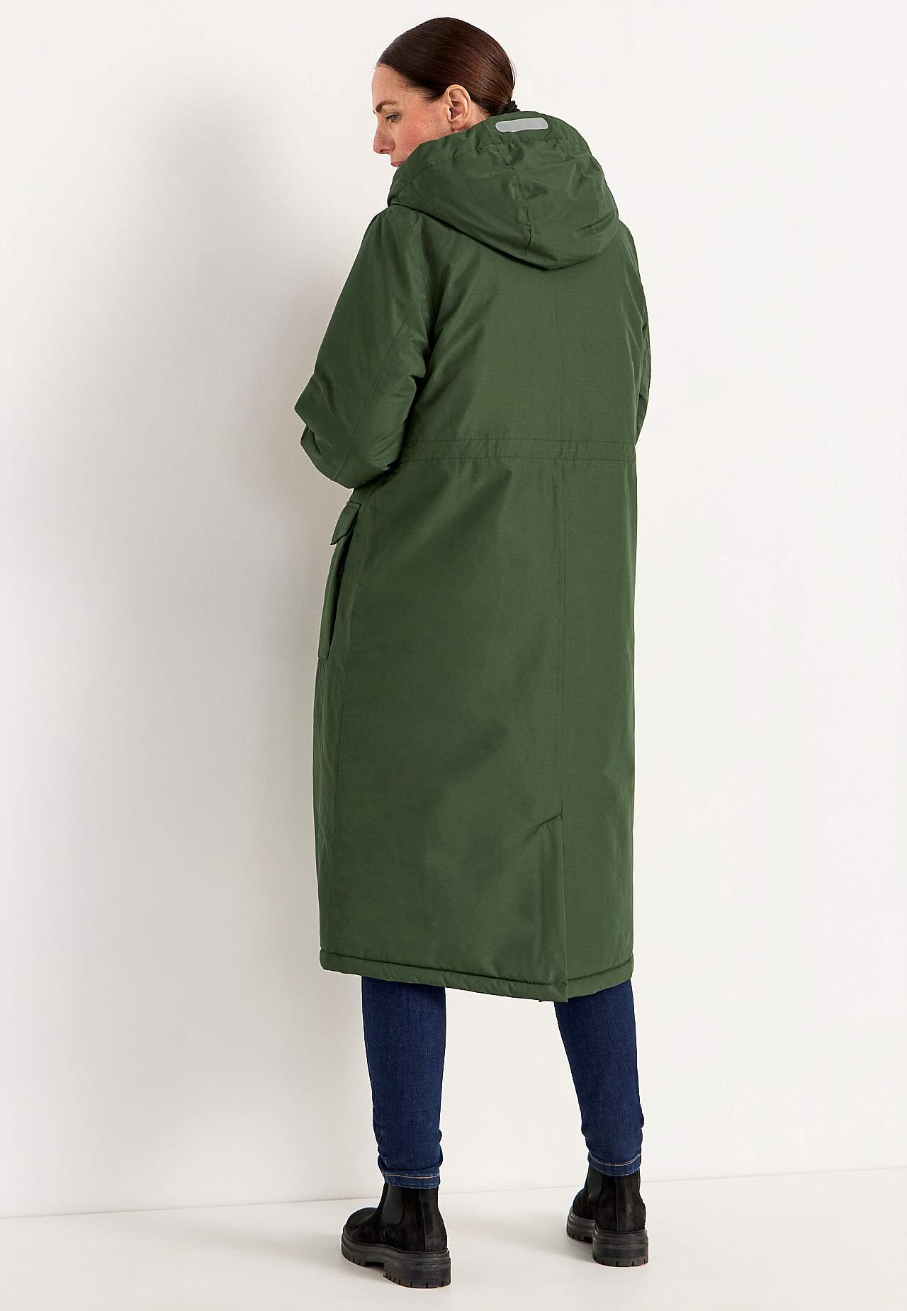 Functional, warm-lined, long parka