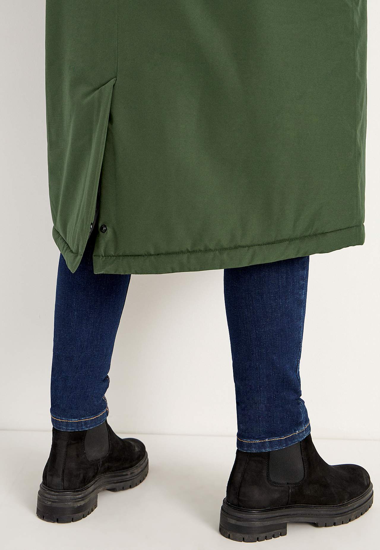 Functional, warm-lined, long parka