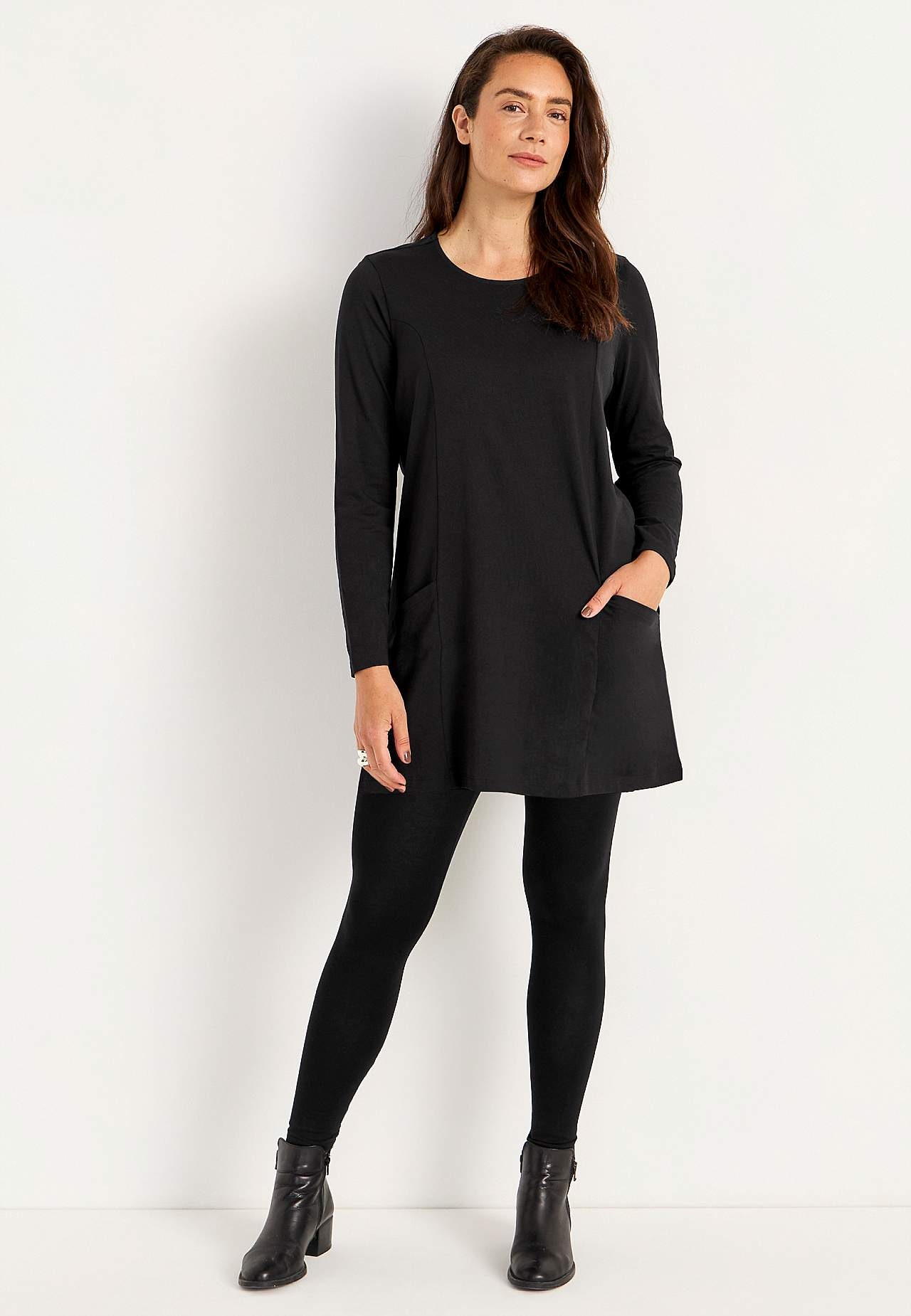Jersey tuniq with pockets