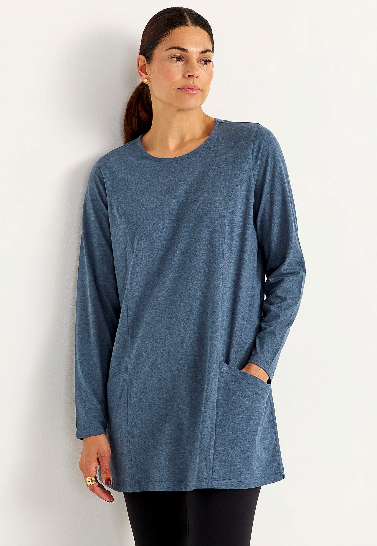 Jersey tuniq with pockets