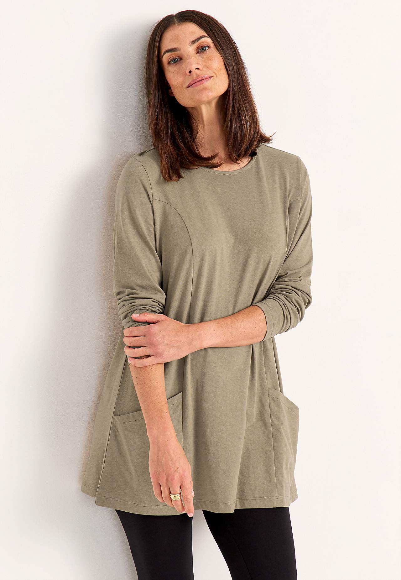 Jersey tuniq with pockets