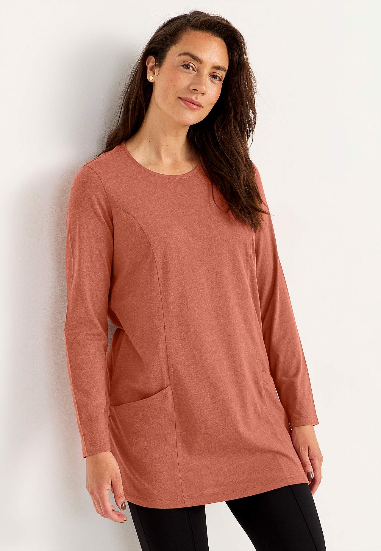 Jersey tuniq with pockets