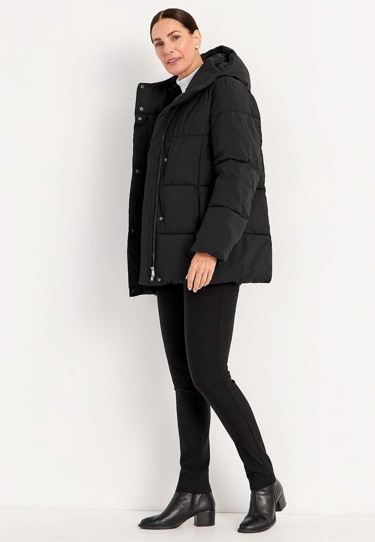 Jacket with down feel