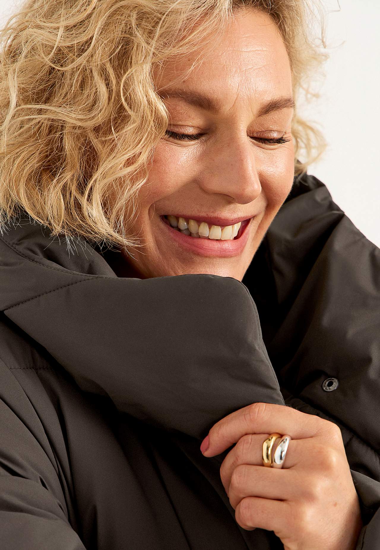 Jacket with down feel