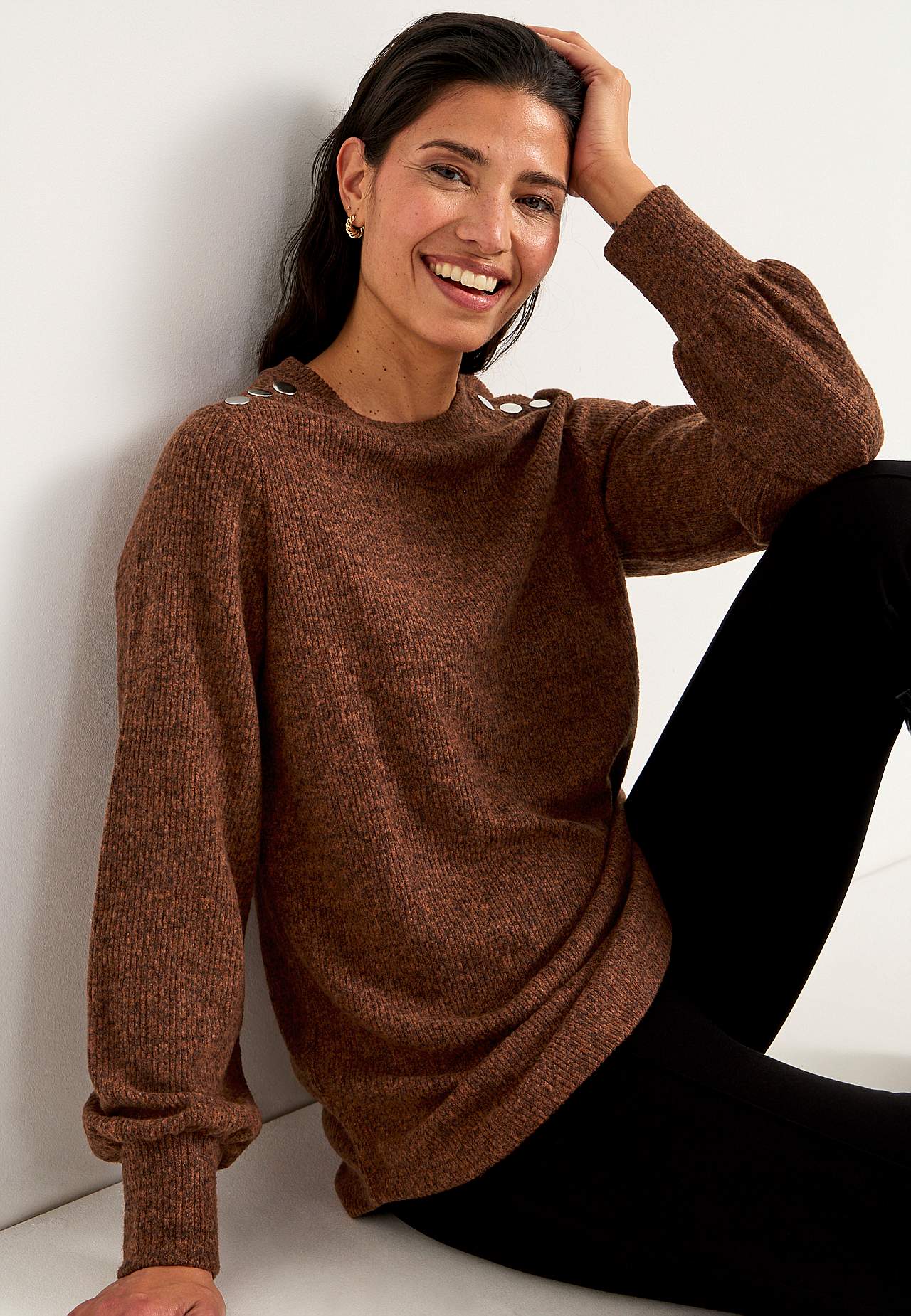 Knitted, soft jumper
