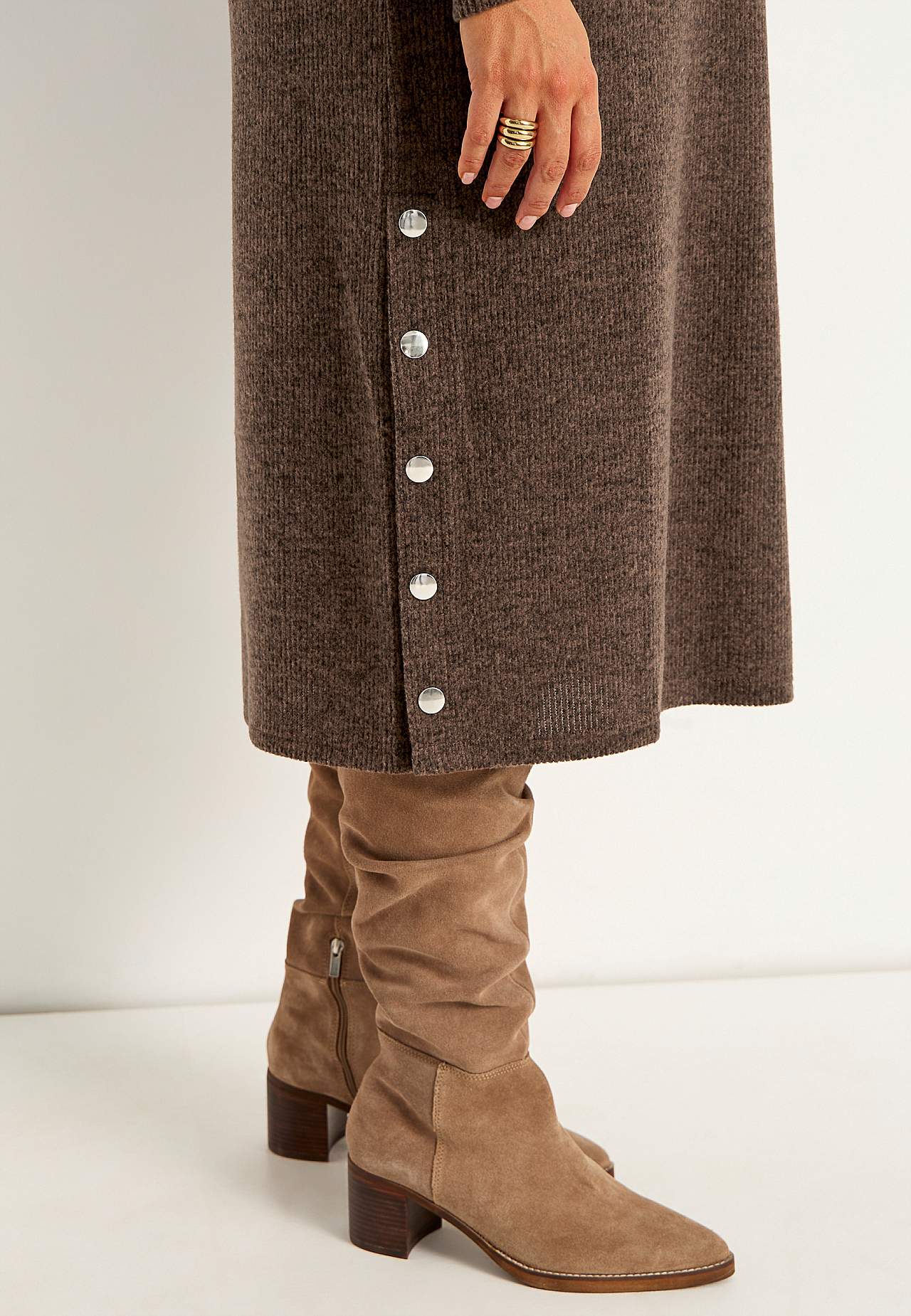 Super soft dress with buttons Beata
