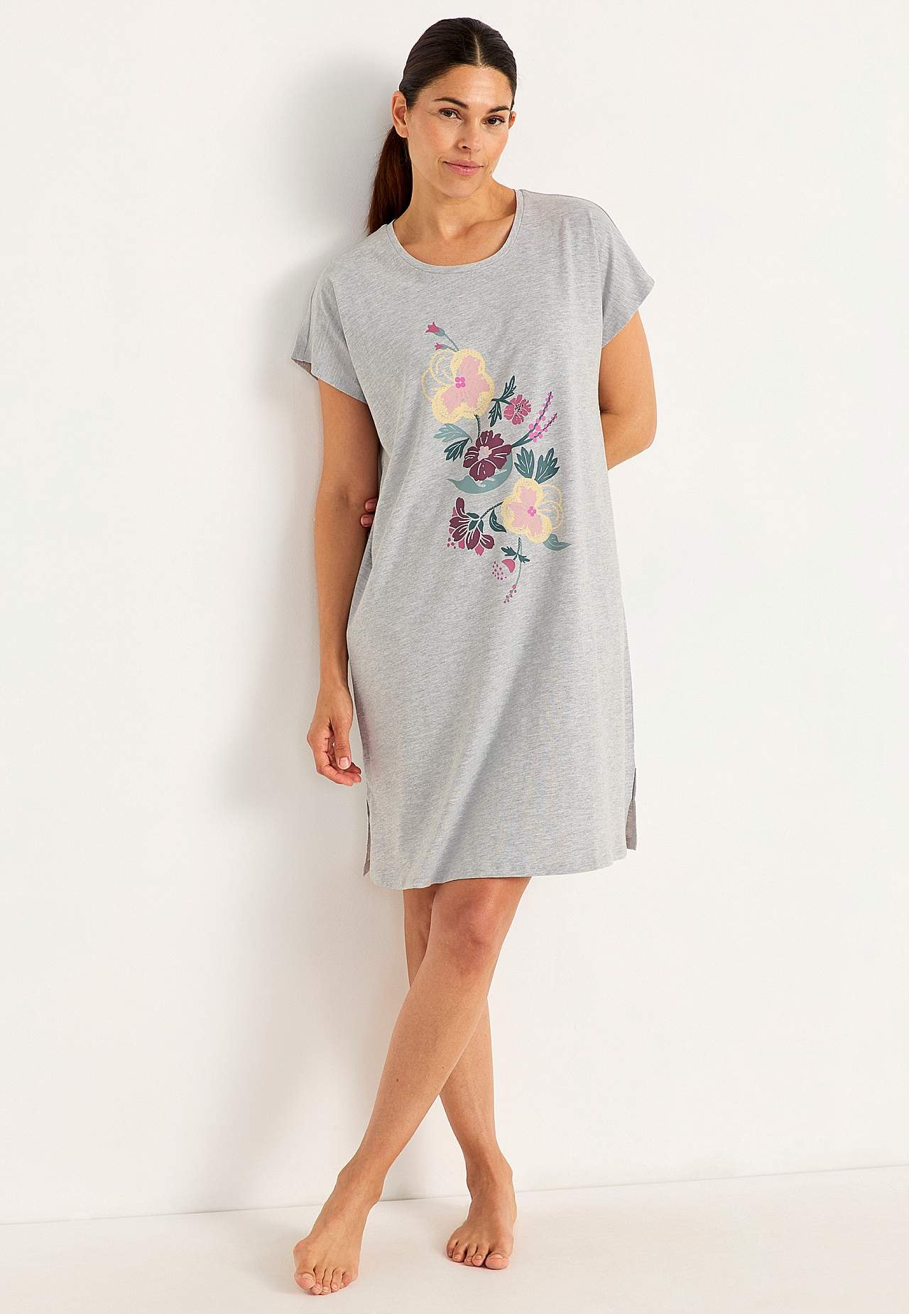 Short nightgown in cotton 2-pack