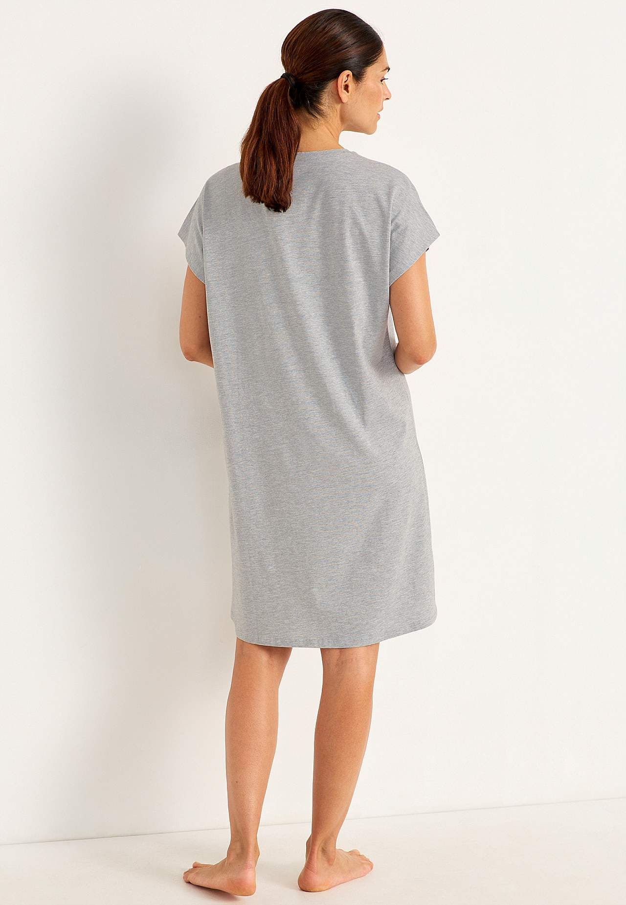 Short nightgown in cotton 2-pack