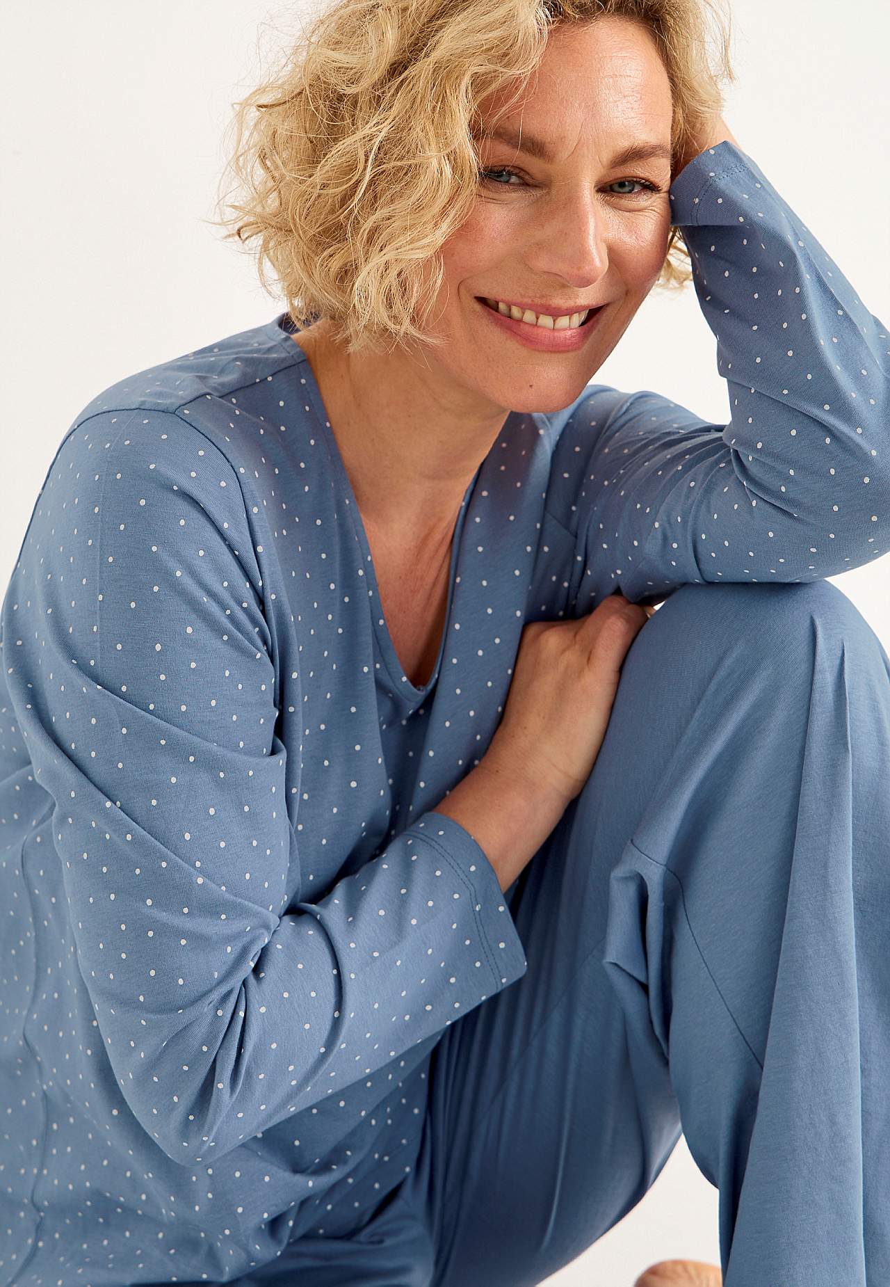 Two piece pyjamas with dots