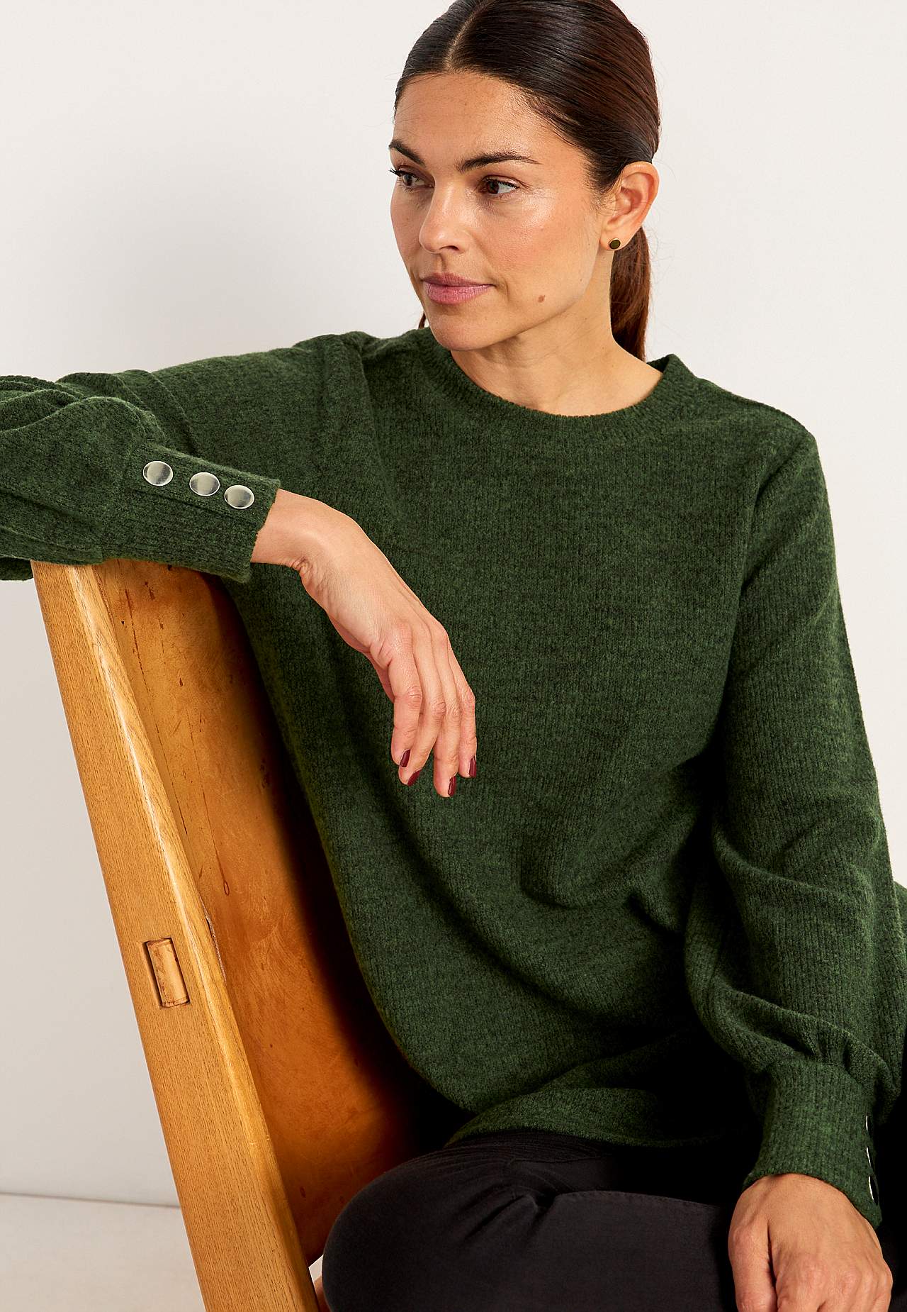 Super soft tunic with melange colours