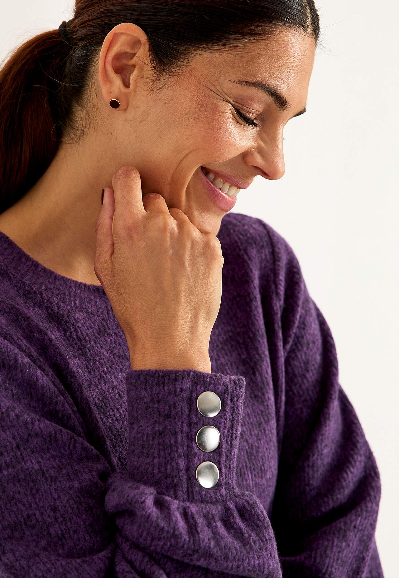 Super soft tunic with melange colours