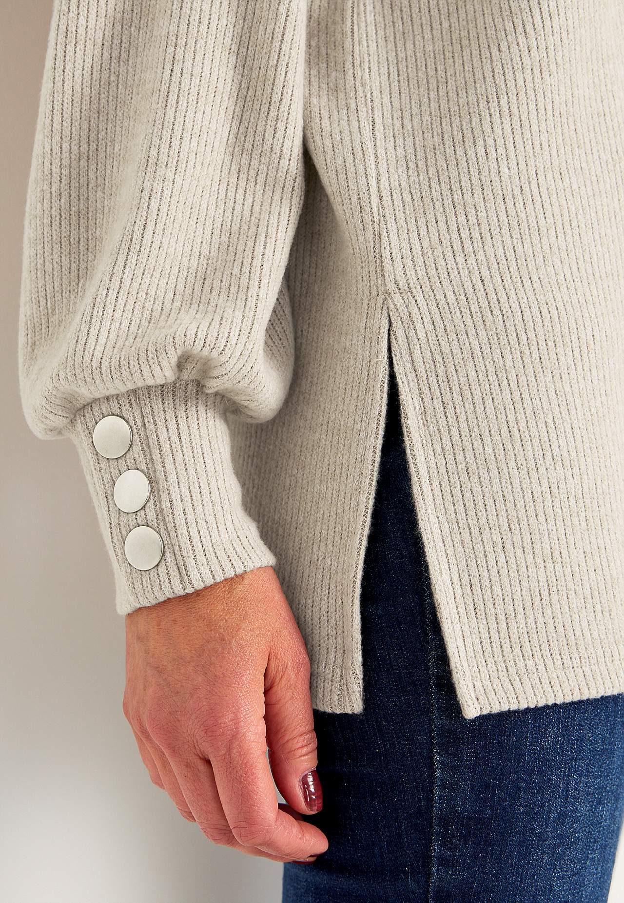 Super soft tunic with melange colours