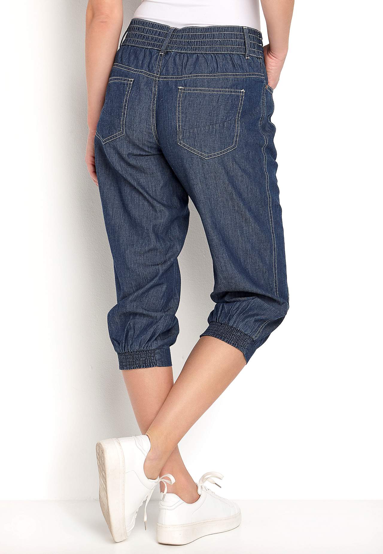 Woven capri trousers Janelle