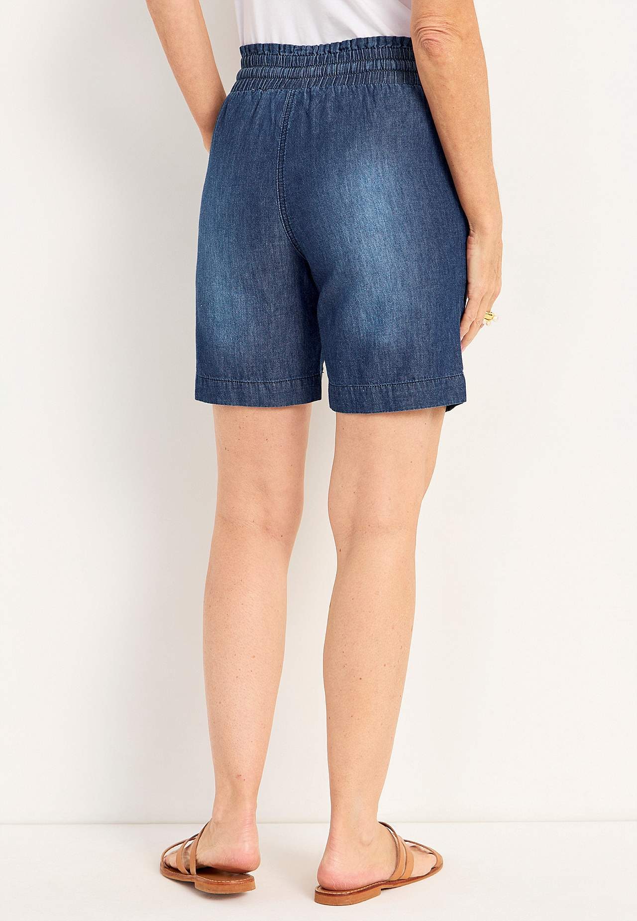 Shorts in washed denim Jade