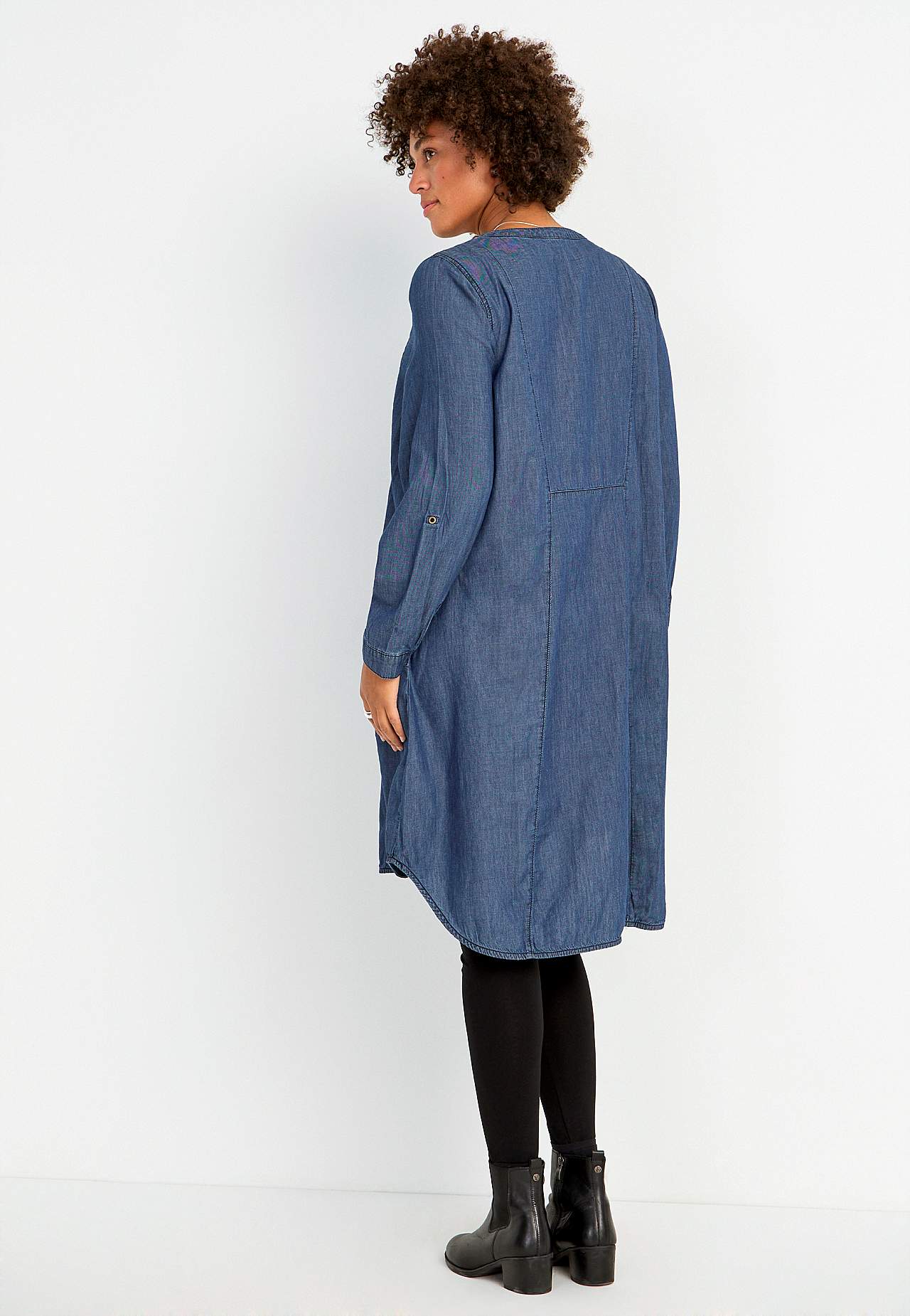 Spacious denim dress