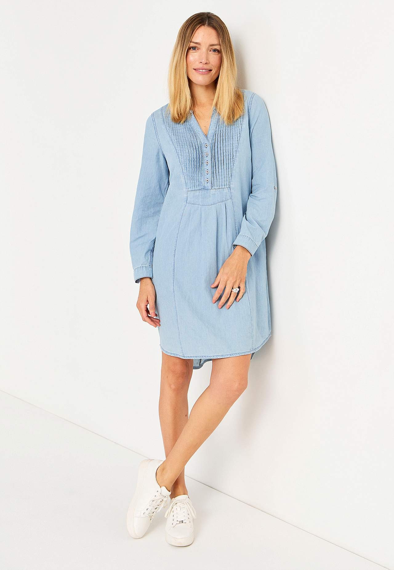Spacious denim dress