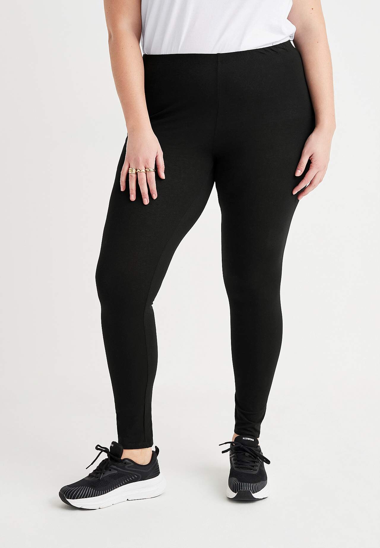 Leggings in cotton 2-pack