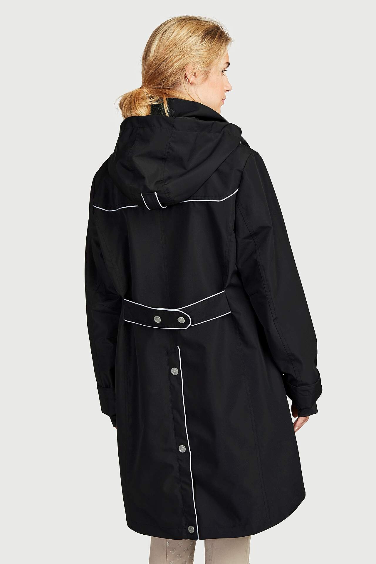 Long jacket with reflective details Benita
