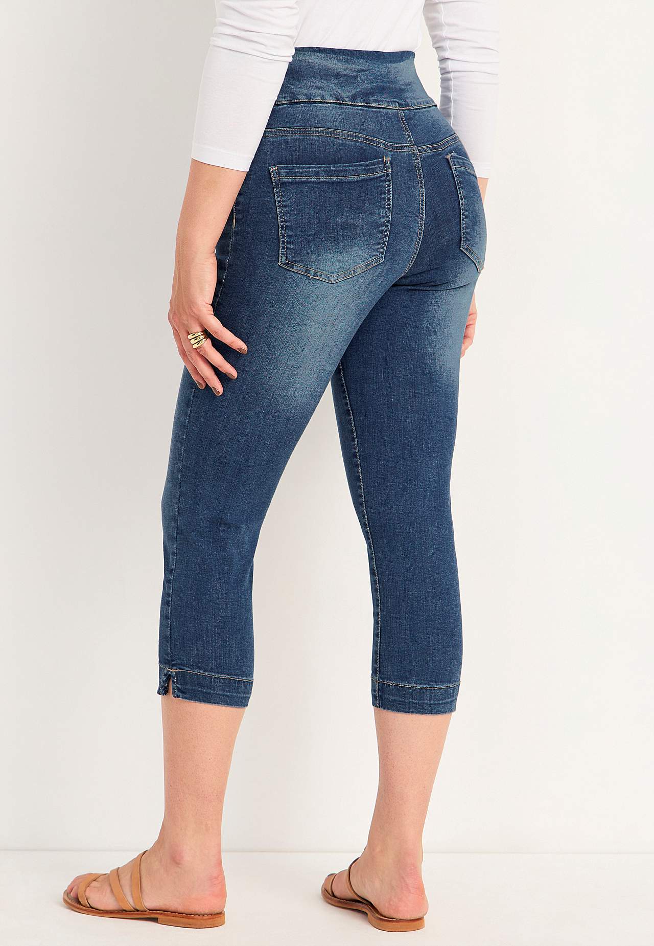 Super comfortable capri jegging in denim Elin