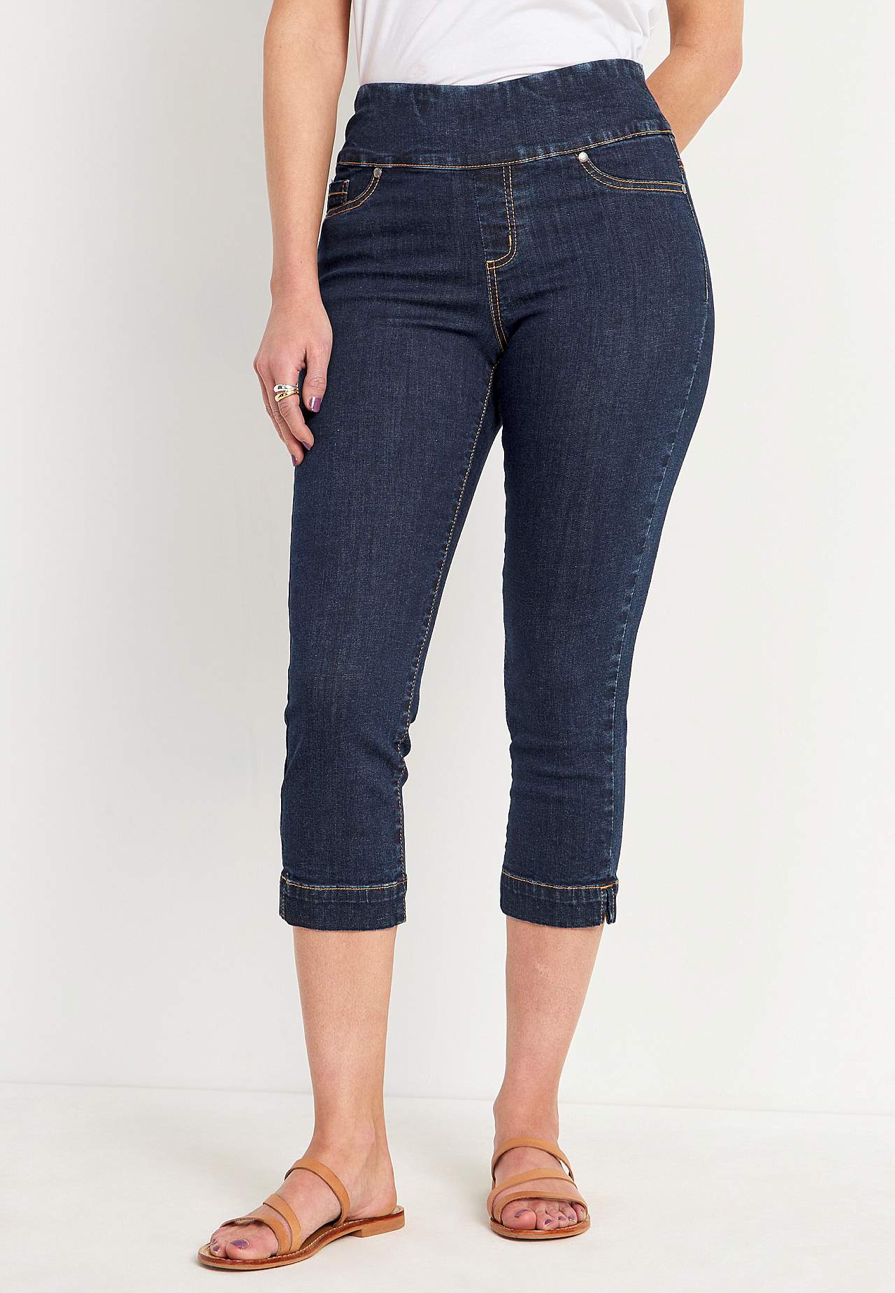 Super comfortable capri jegging in denim Elin