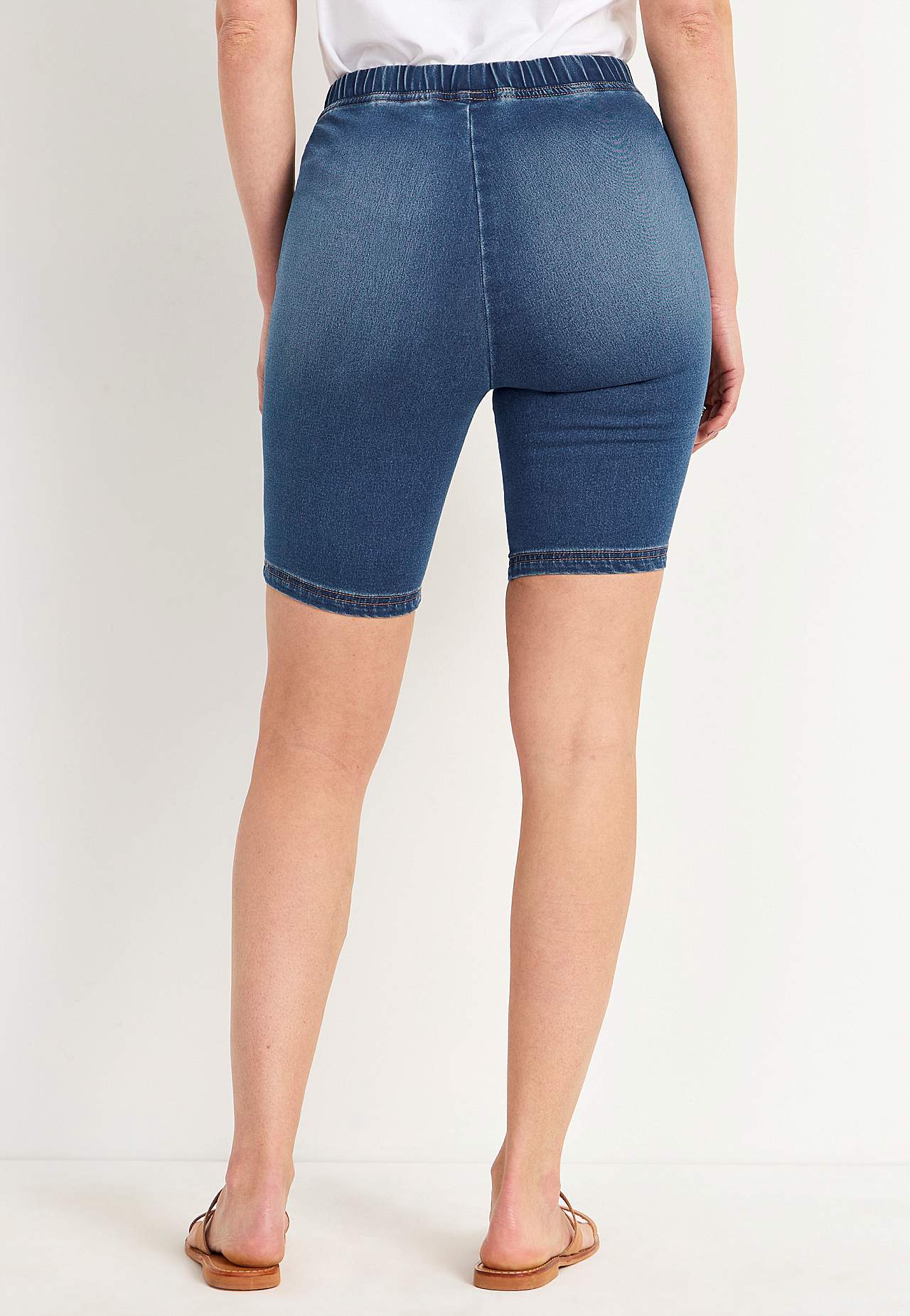 Cycling shorts in denim