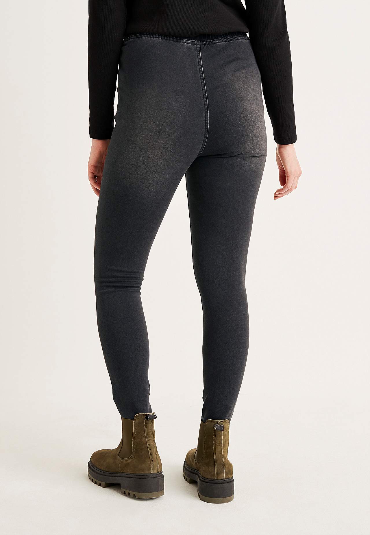 Denim leggings