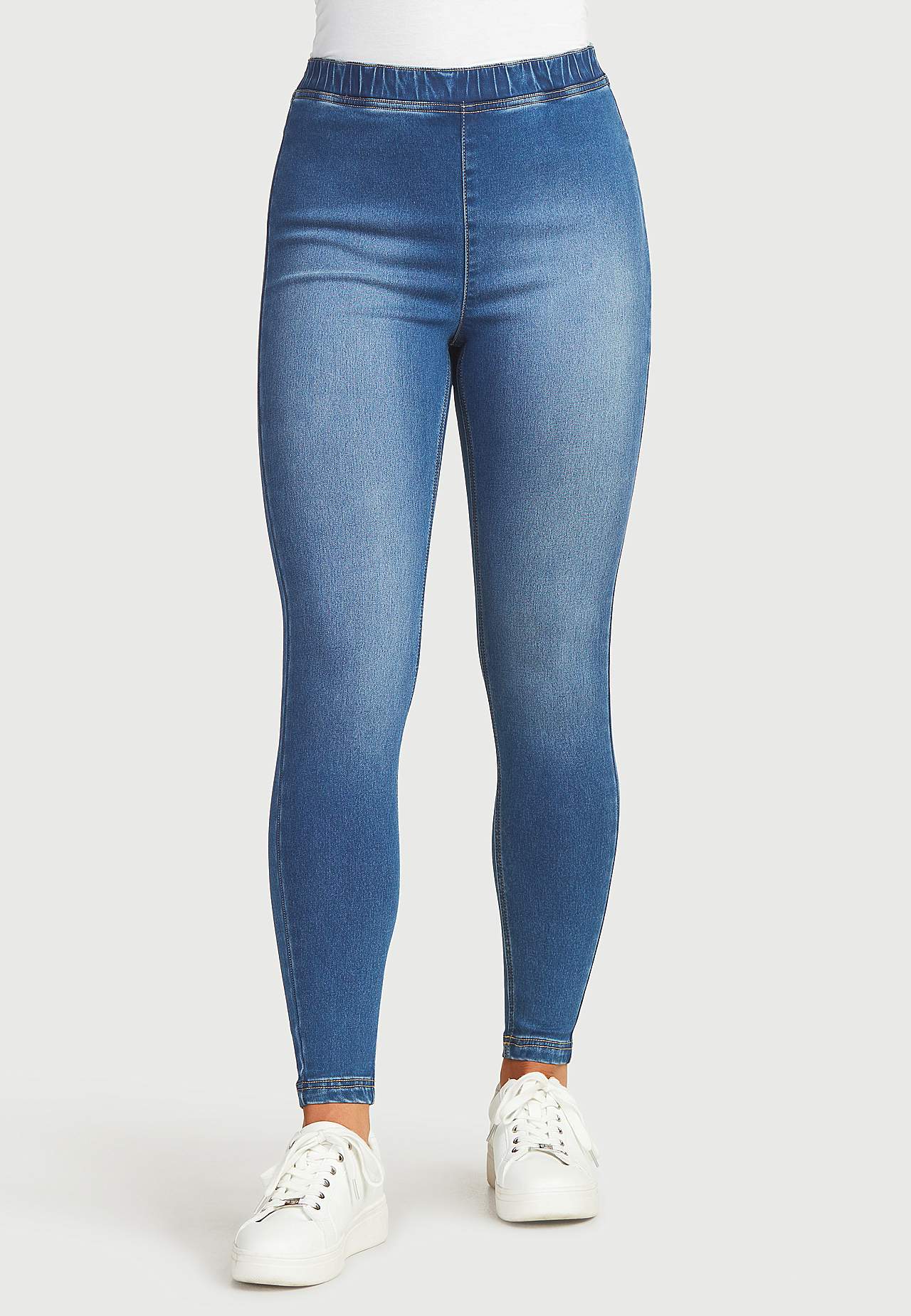 Denim leggings