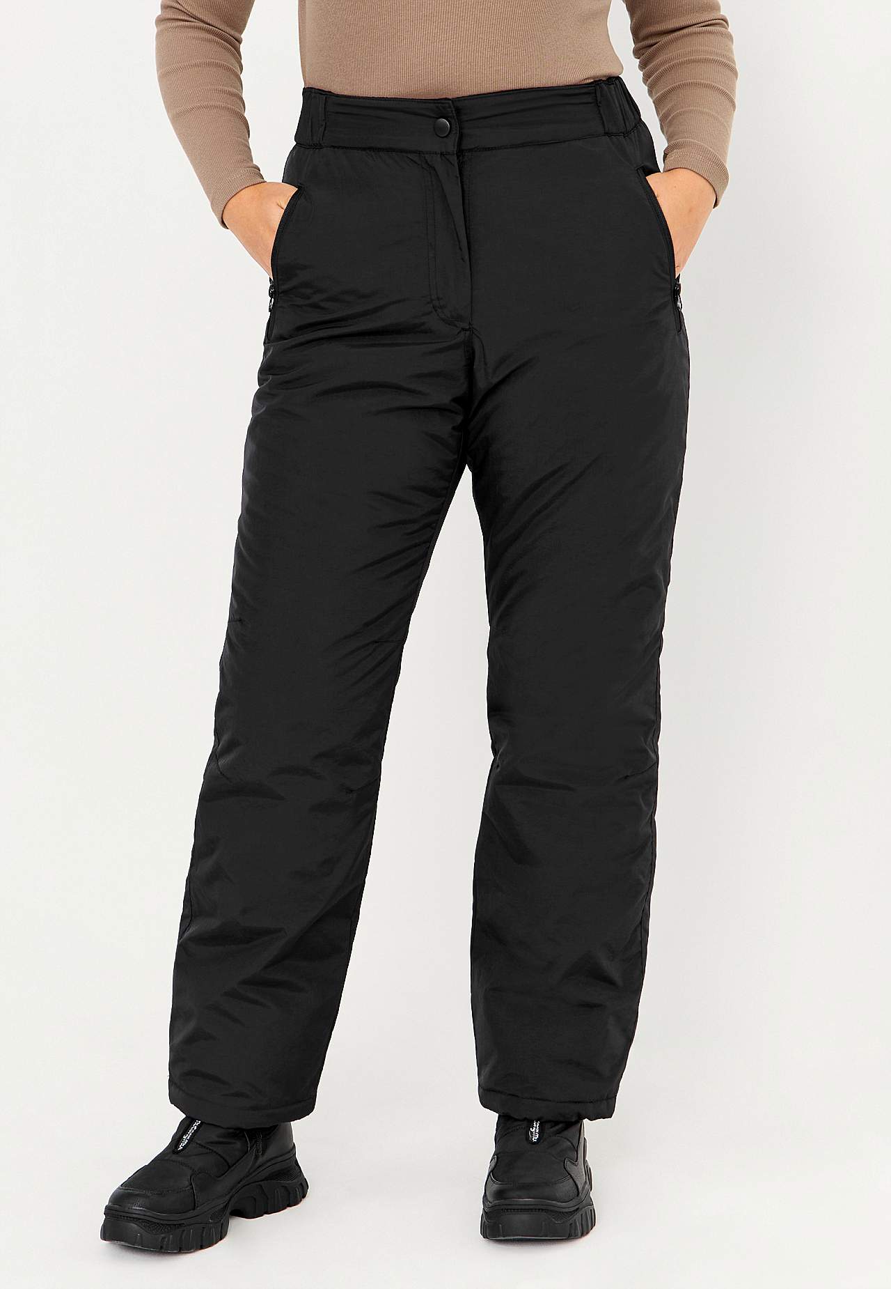 Thermal pants with zip