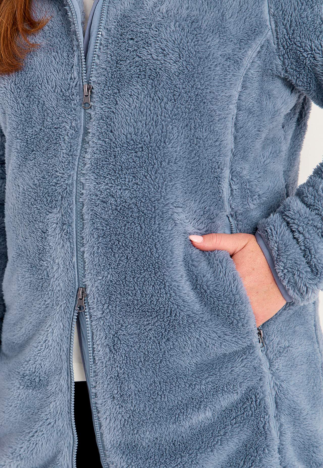 Cosy fleece jacket with hood