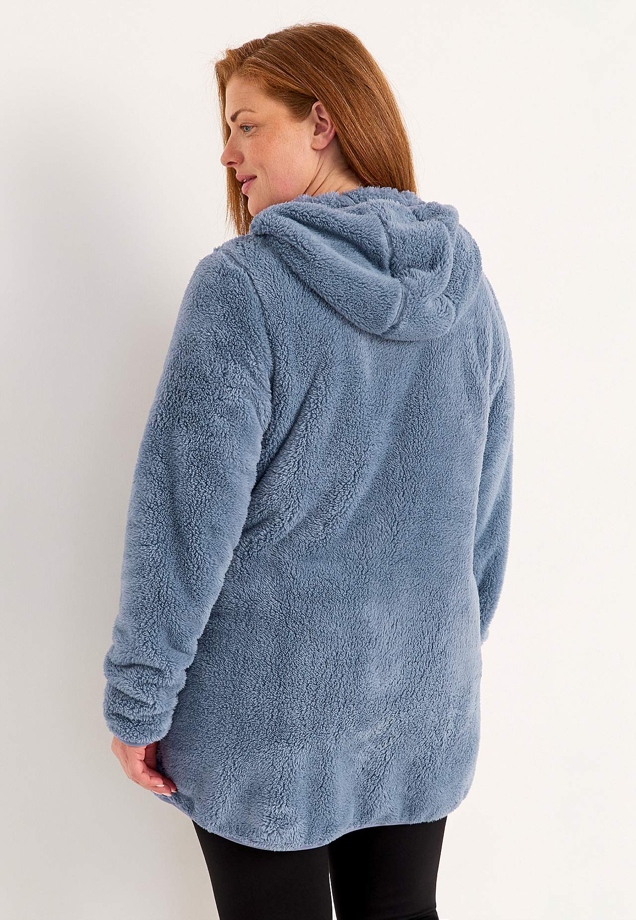 Cosy fleece jacket with hood