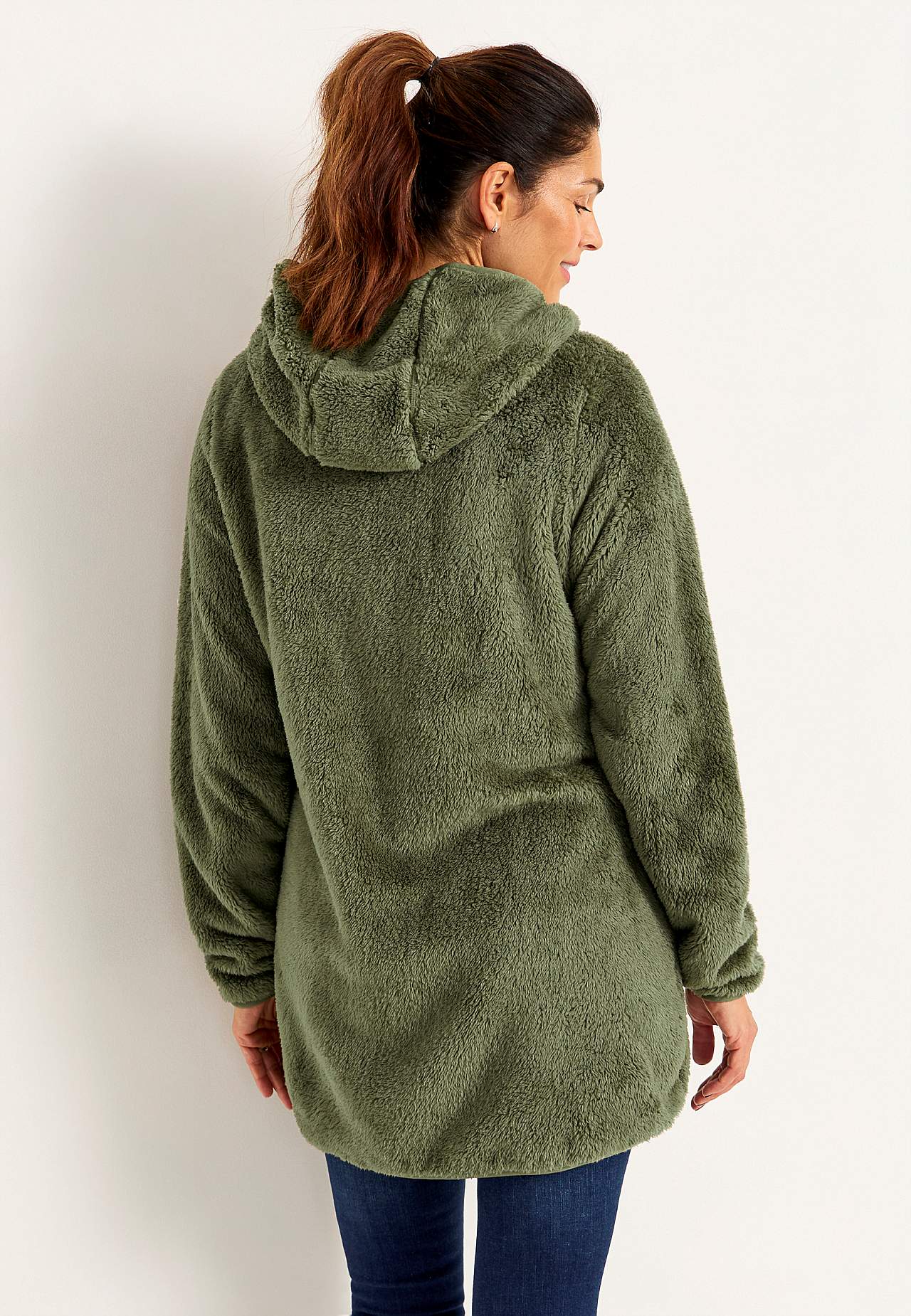 Cosy fleece jacket with hood
