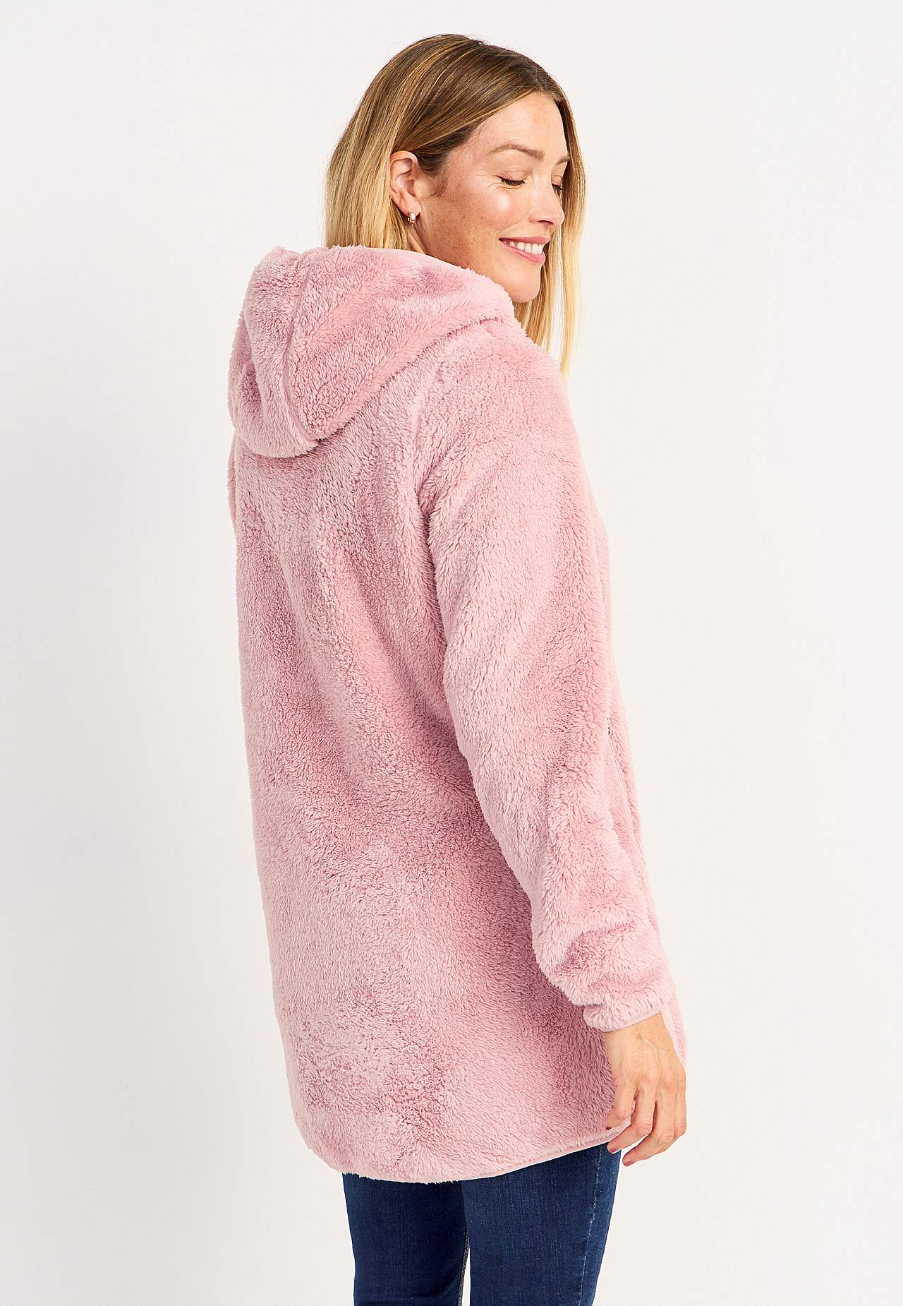 Cosy fleece jacket with hood