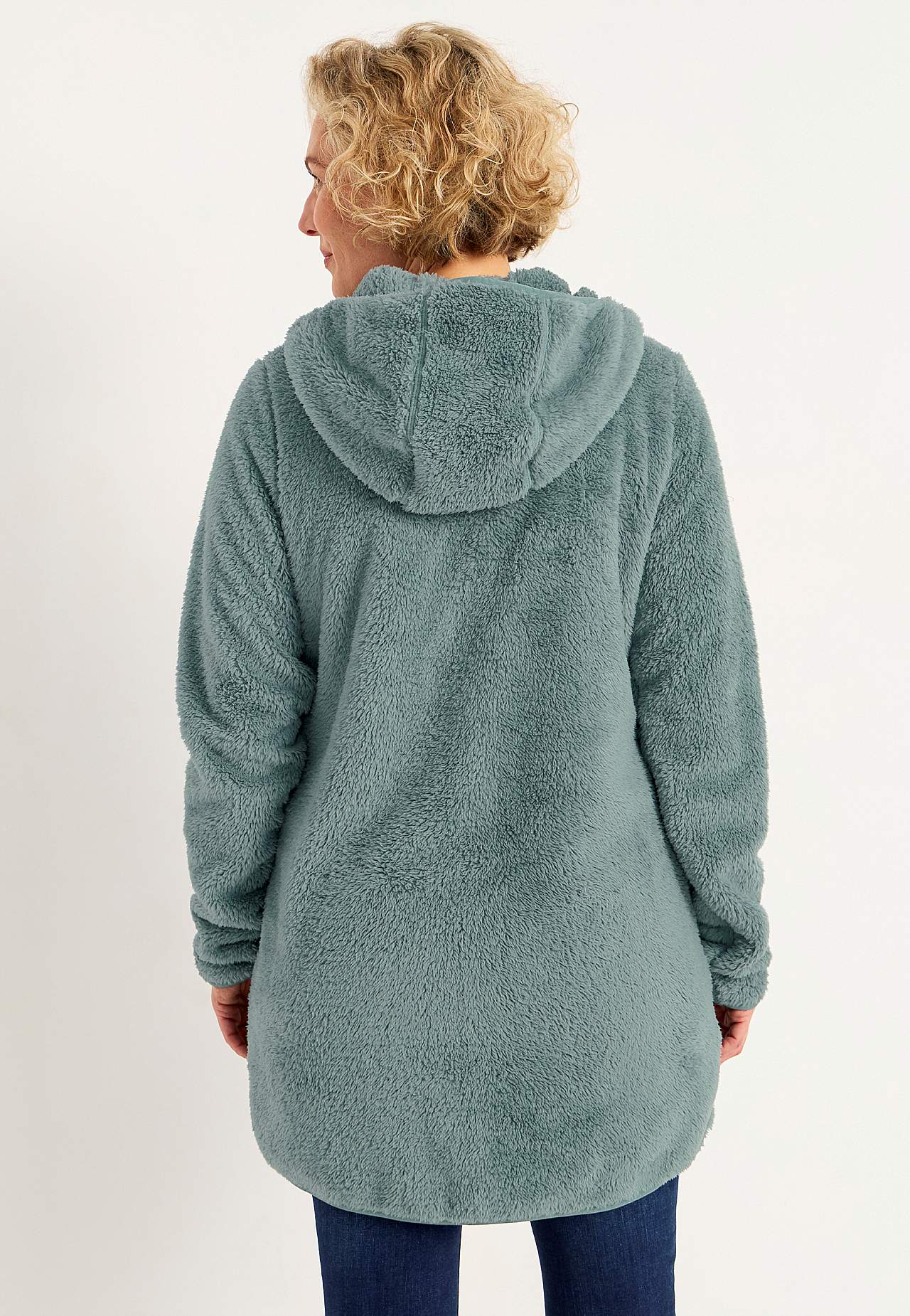 Cosy fleece jacket with hood