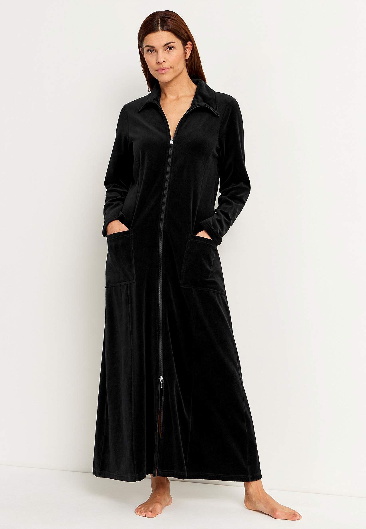 Velour, long robe
