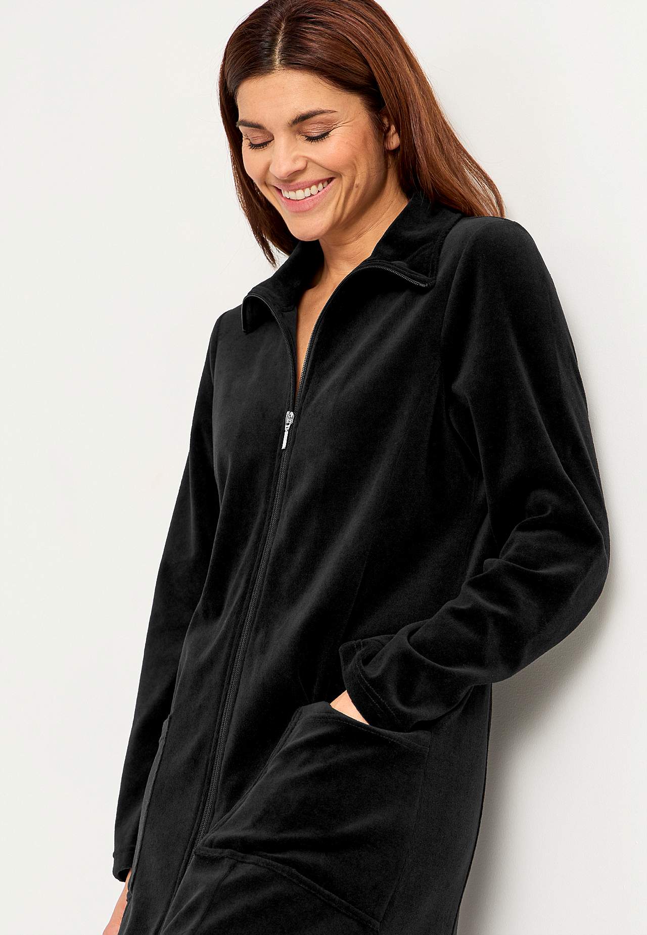 Velour, long robe