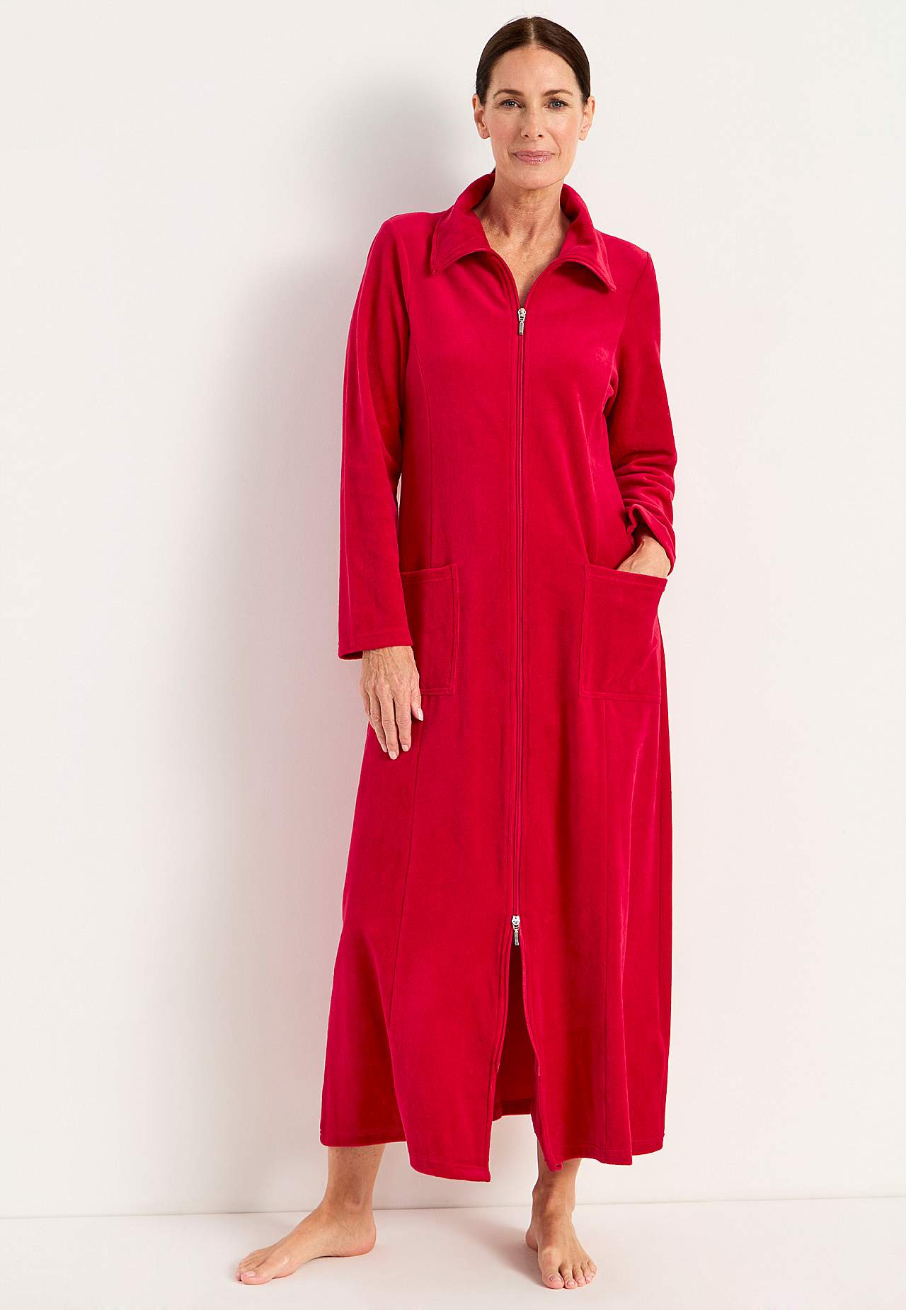 Velour, long robe