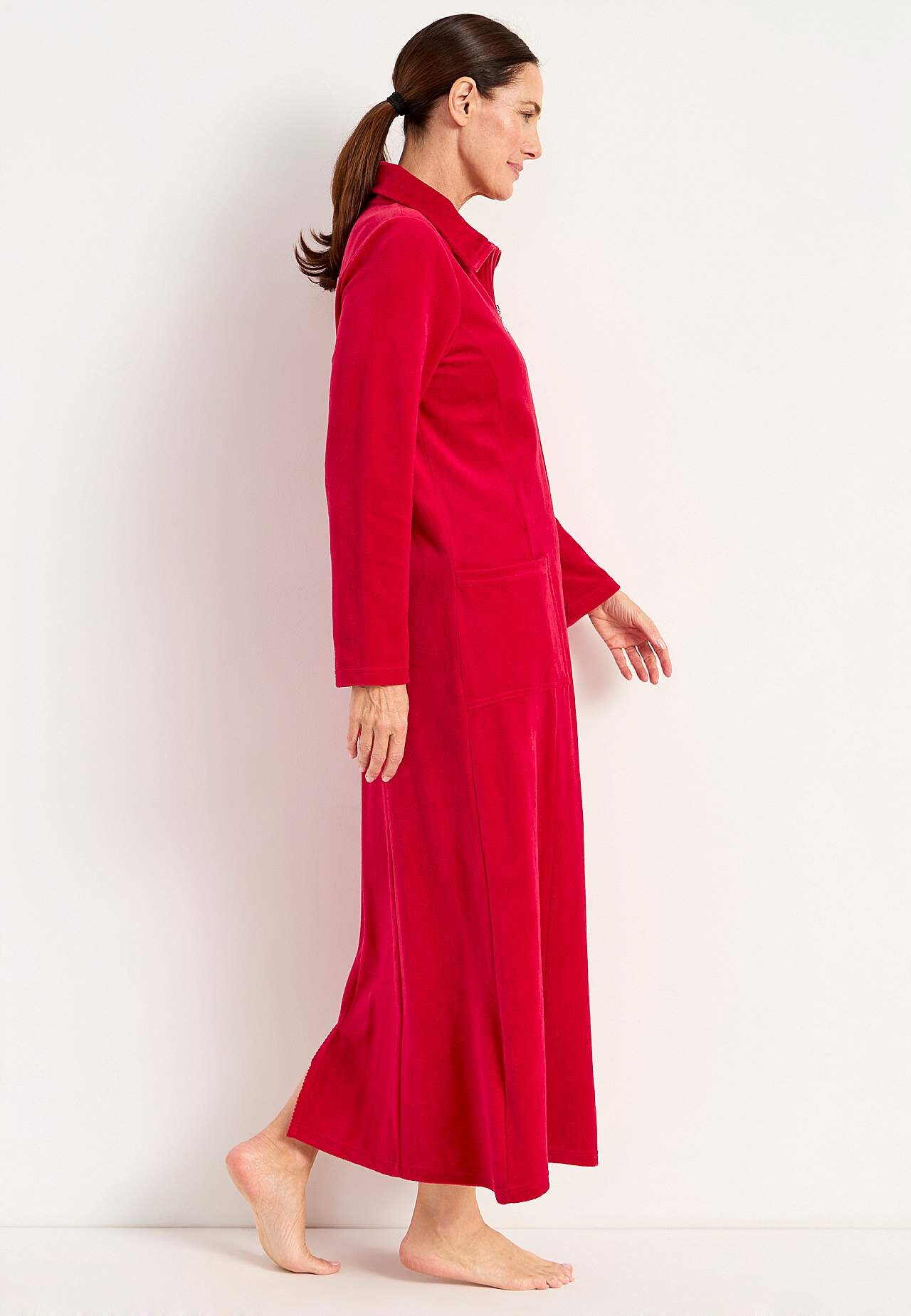 Velour, long robe