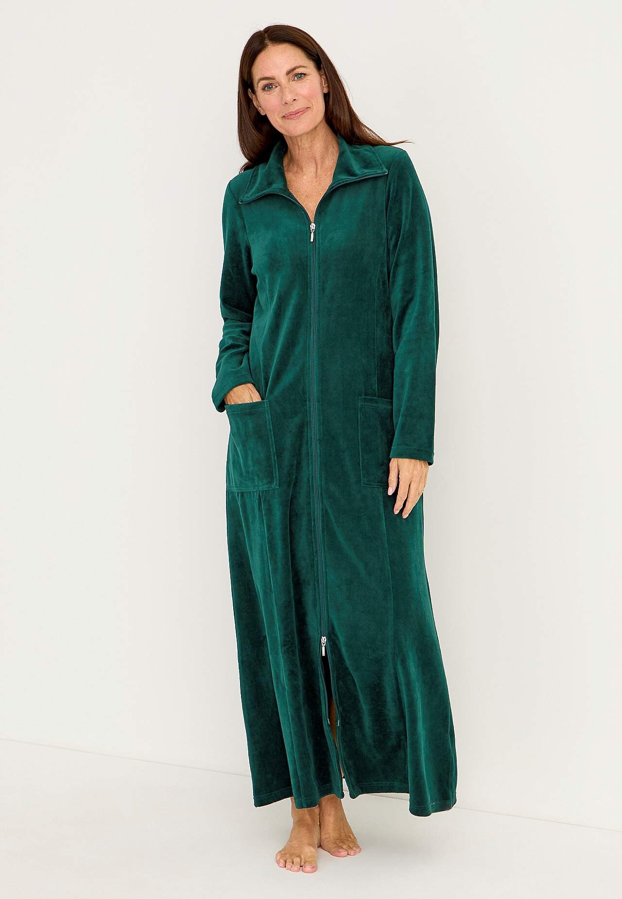 Velour, long robe
