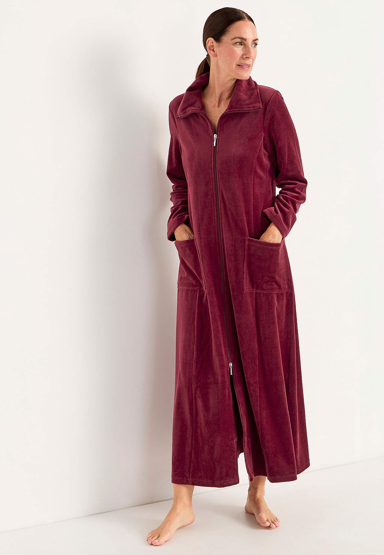 Velour, long robe