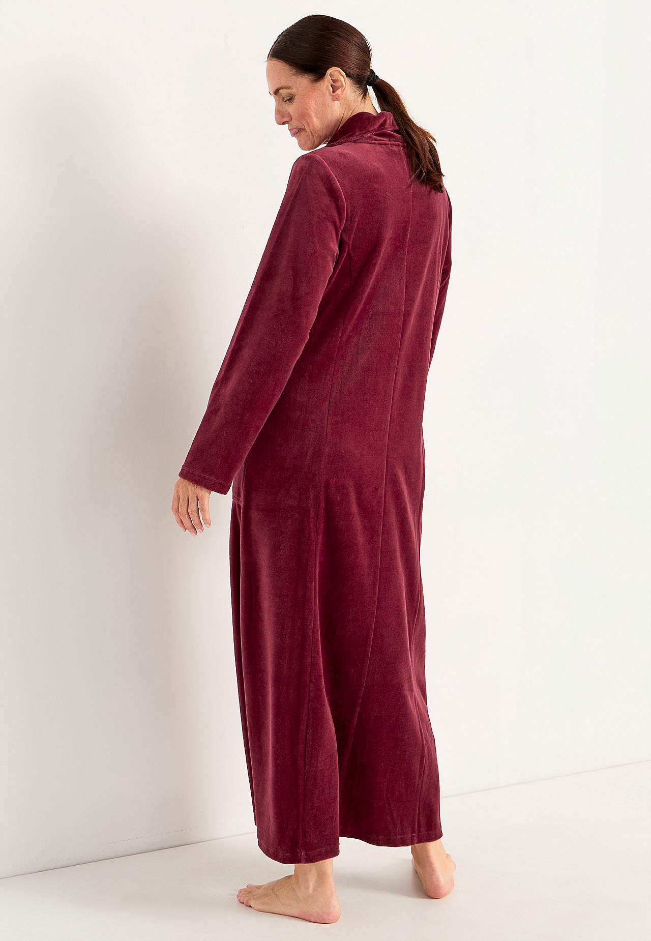 Velour, long robe