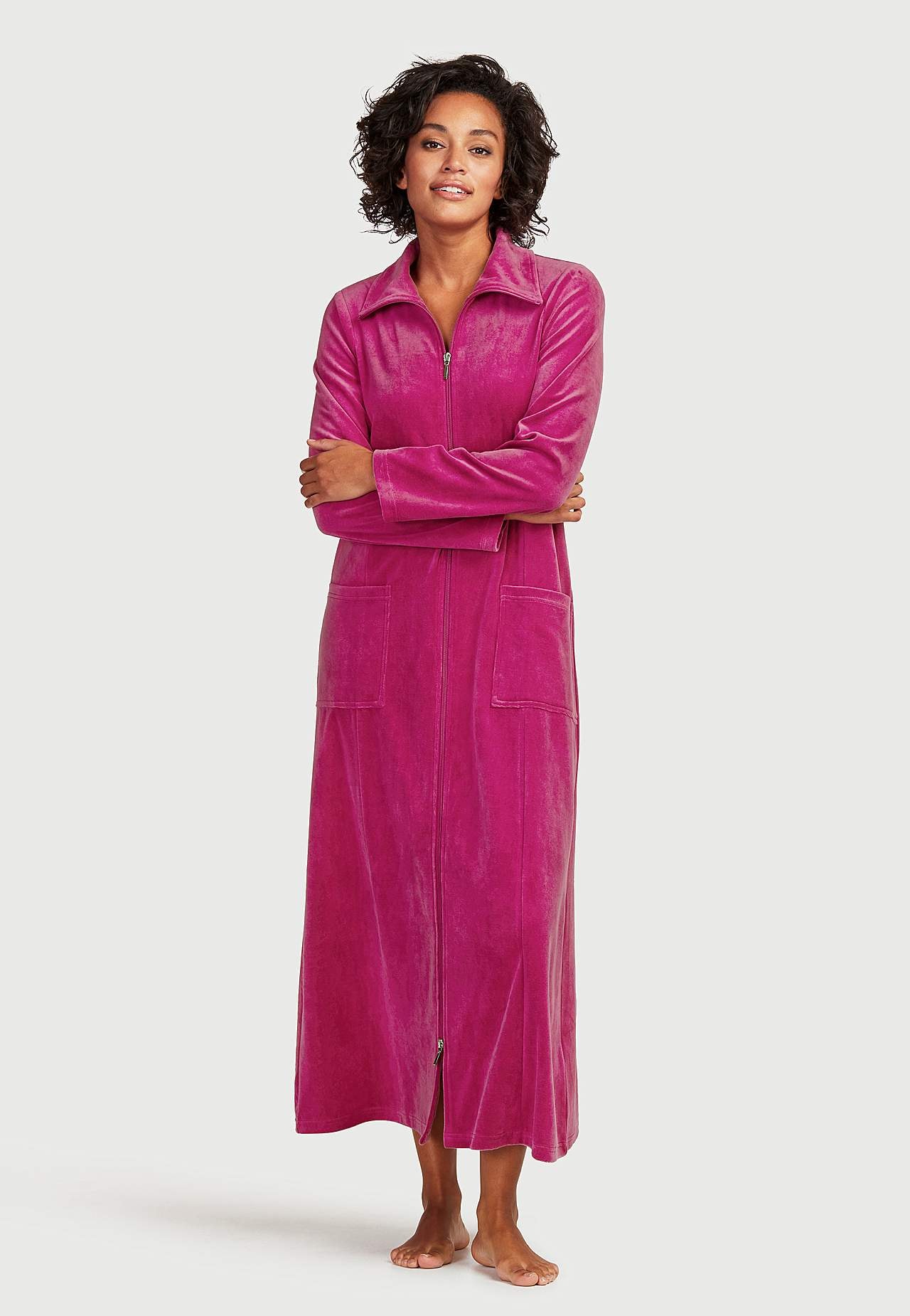 Velour, long robe Wilma
