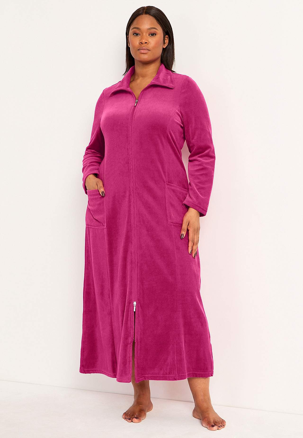Velour, long robe